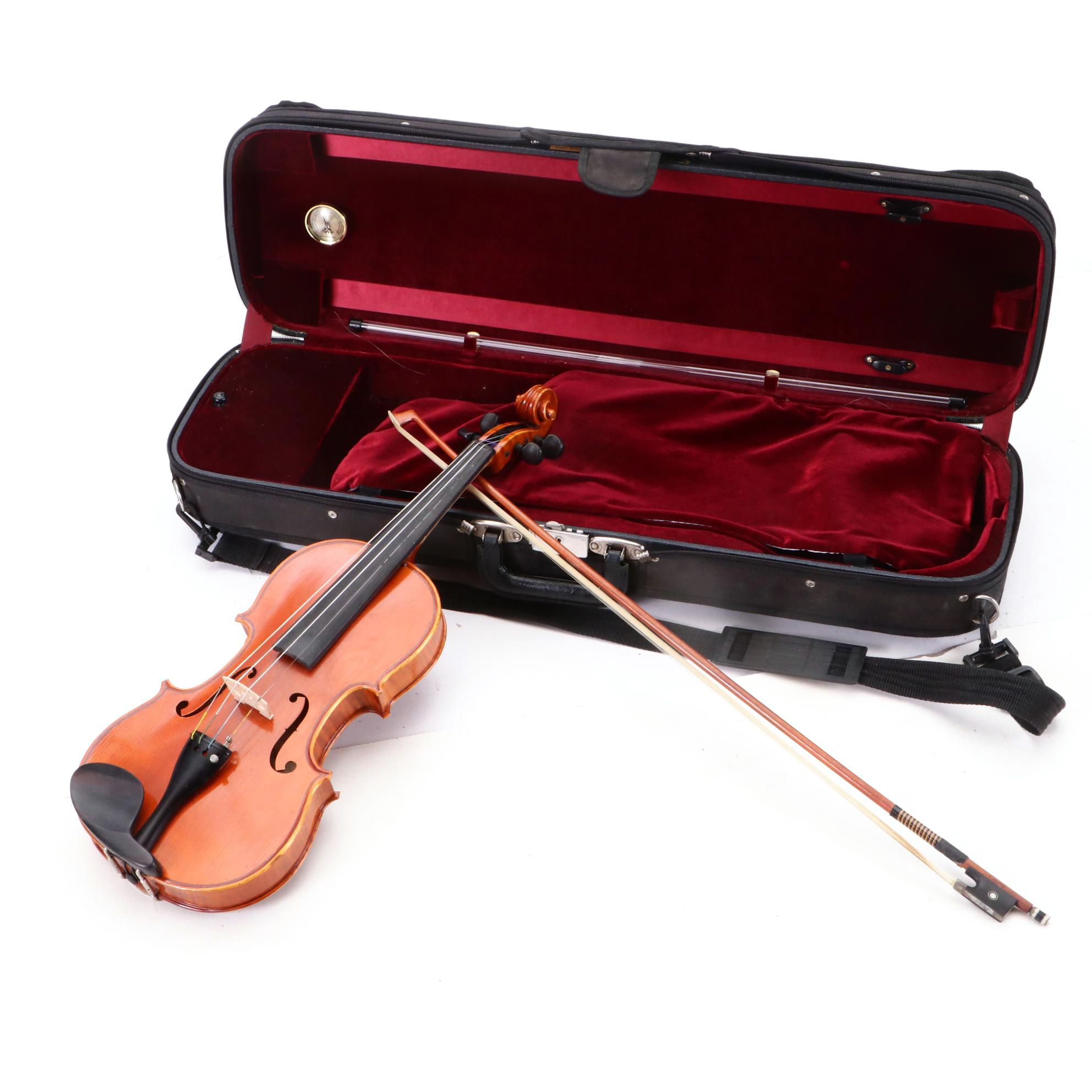 4/4 Size "Shop Model A" Violin Made for Baroque Violin Shop