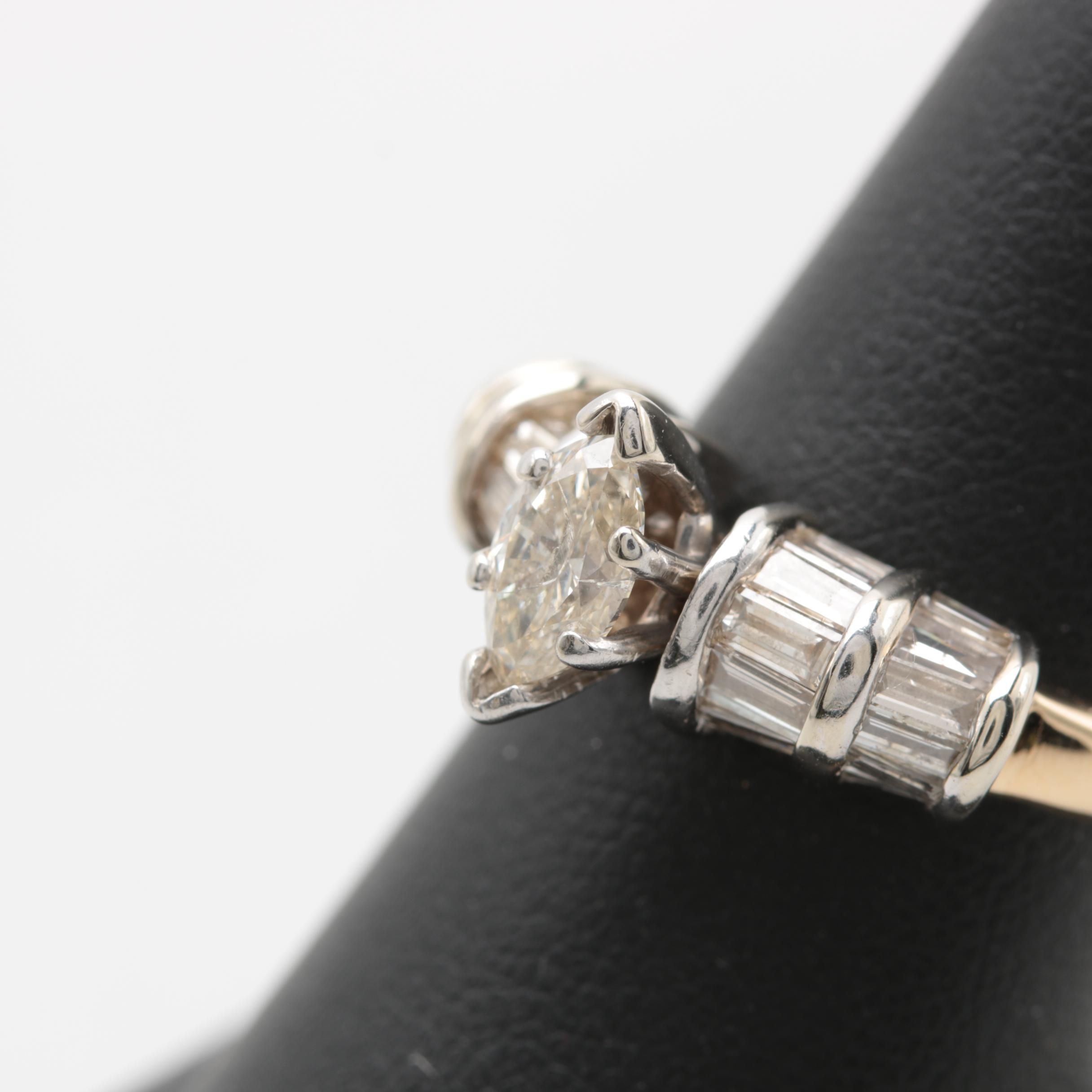 14K Yellow Gold 1.89 CTW Diamond Ring