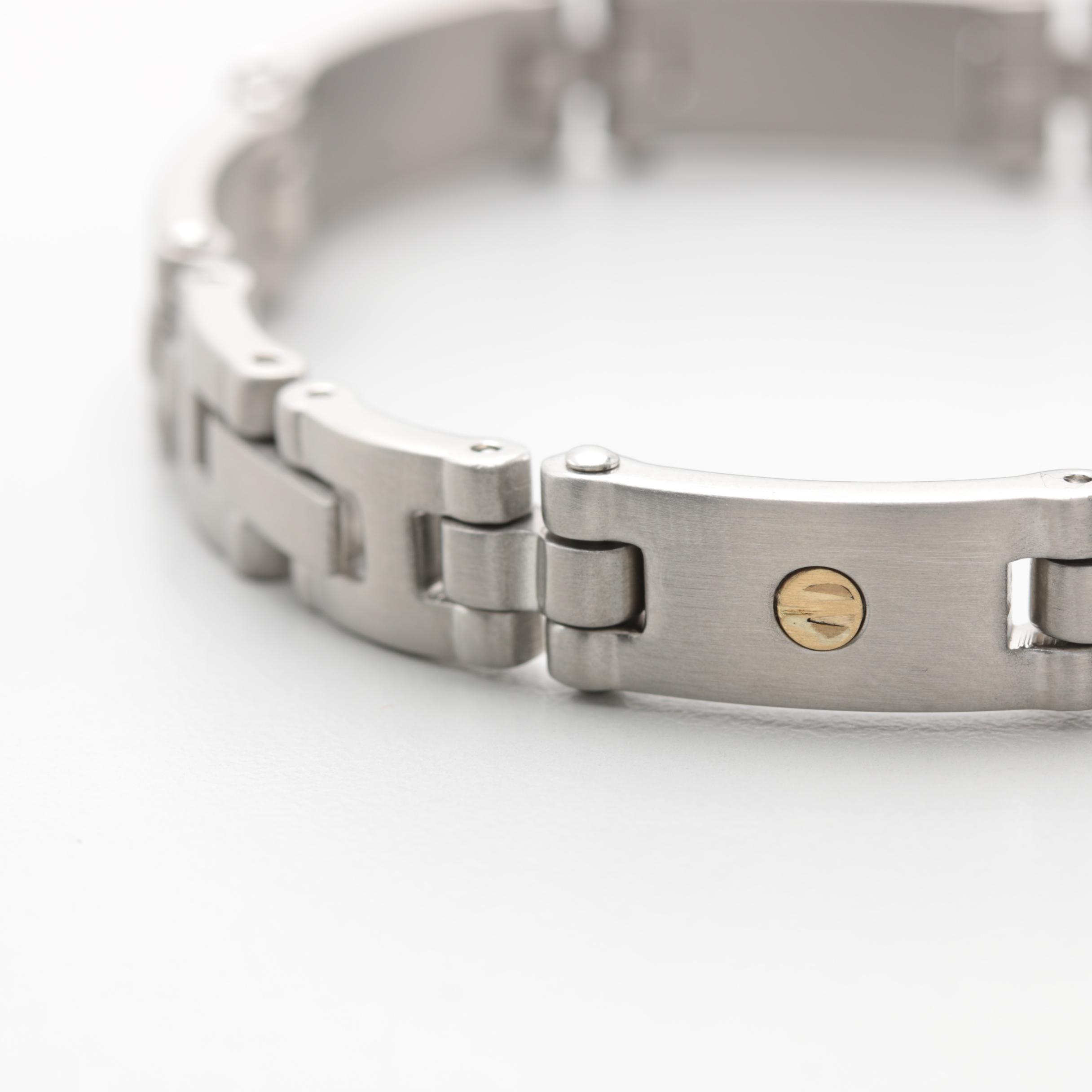 Stainless Steel Diamond Bracelet