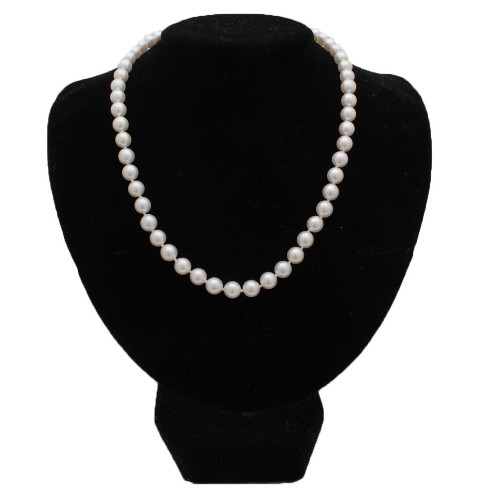 Cultured Pearl Necklace with 14K Yellow Gold Clasp