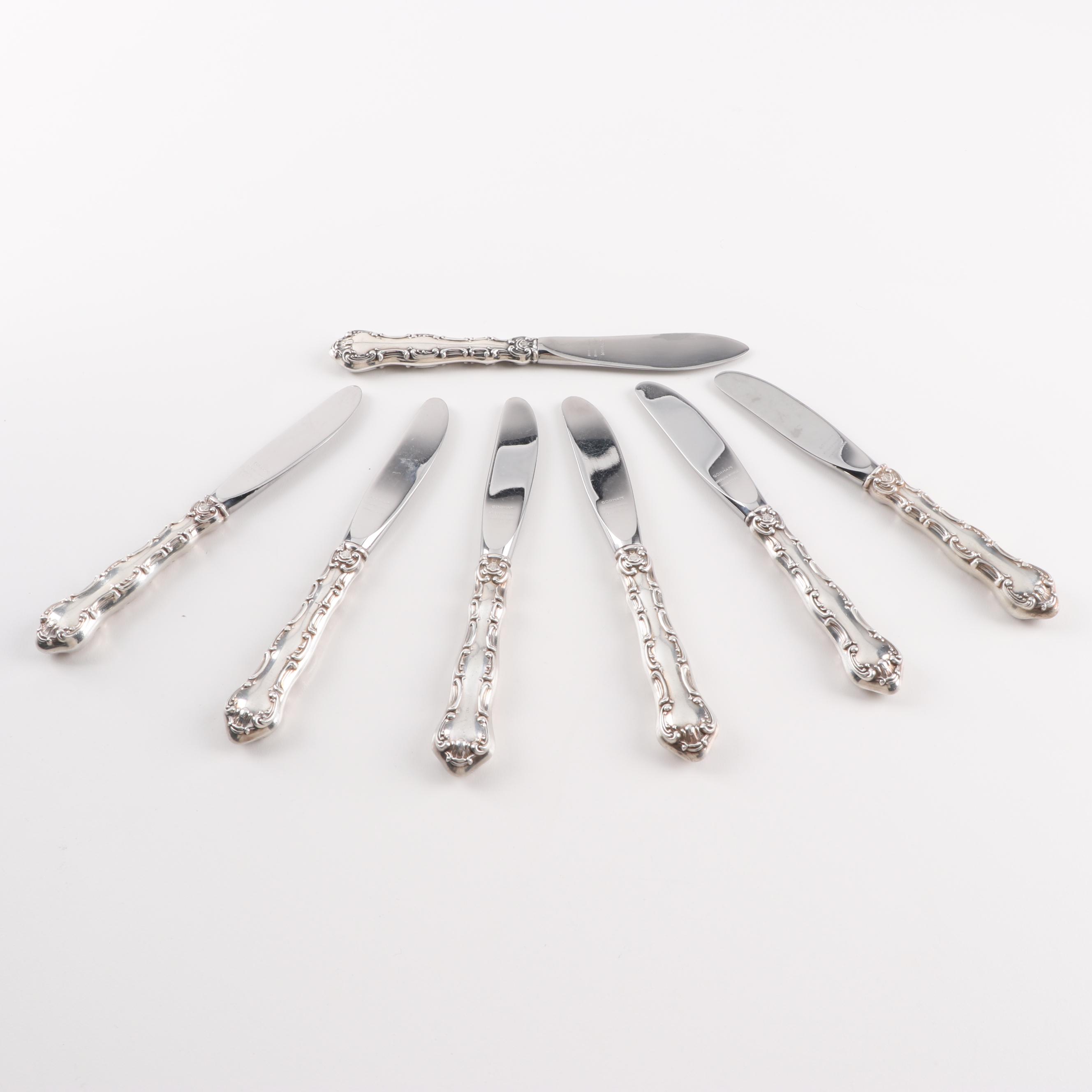 Gorham "Strasbourg" Sterling Handled Butter Knives, American