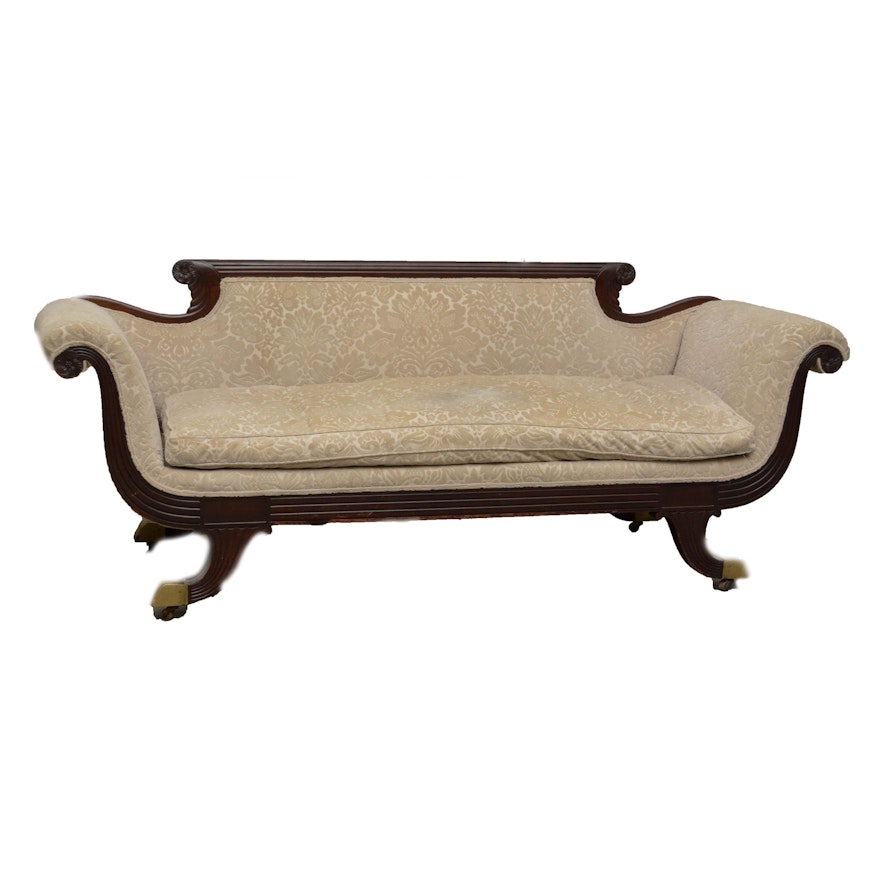 Classical Mahogany Sofa, Circa 1830