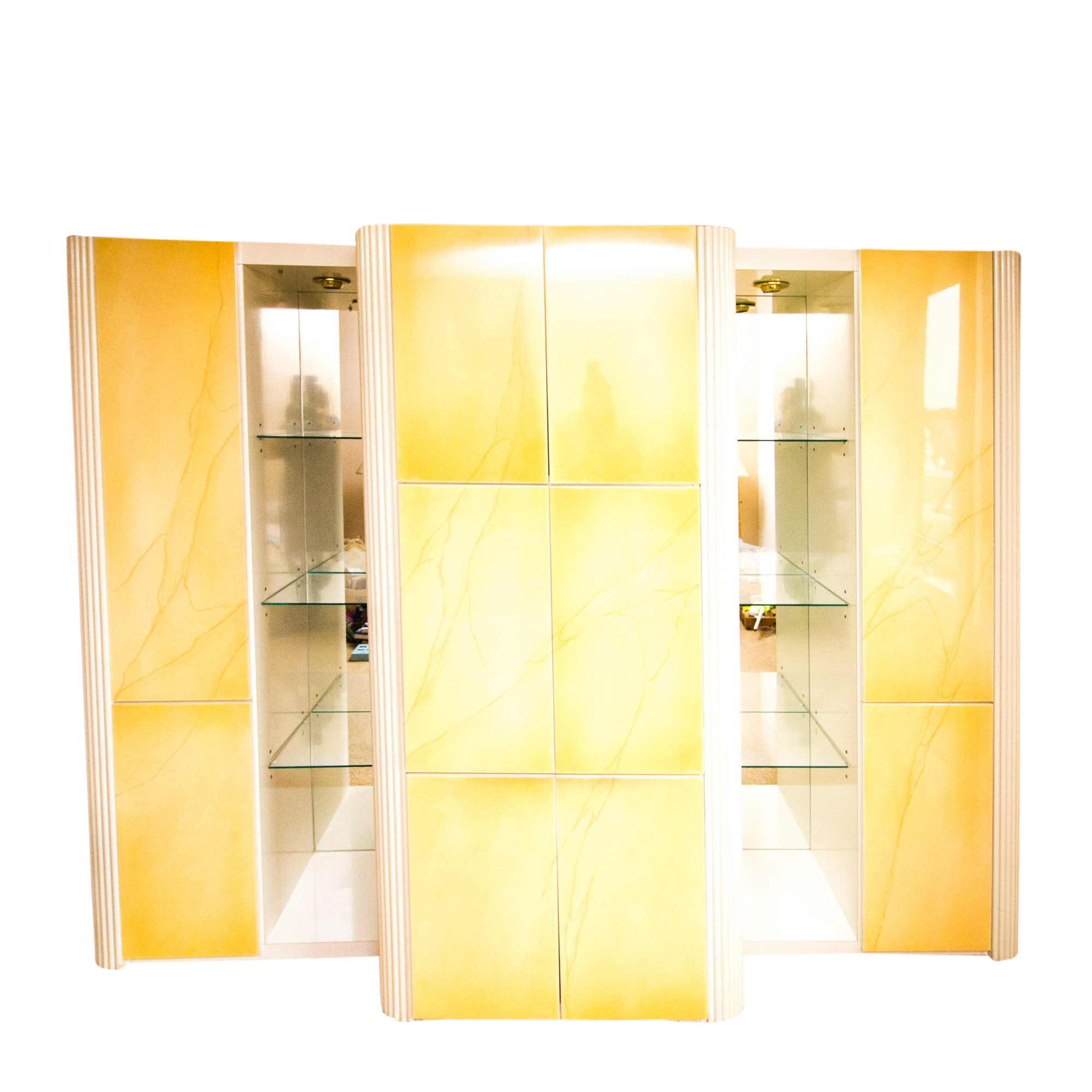 Art Deco Illuminated Media Cabinet