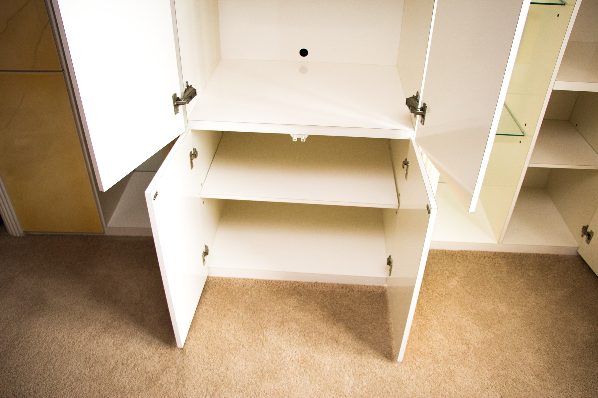 Art Deco Illuminated Media Cabinet