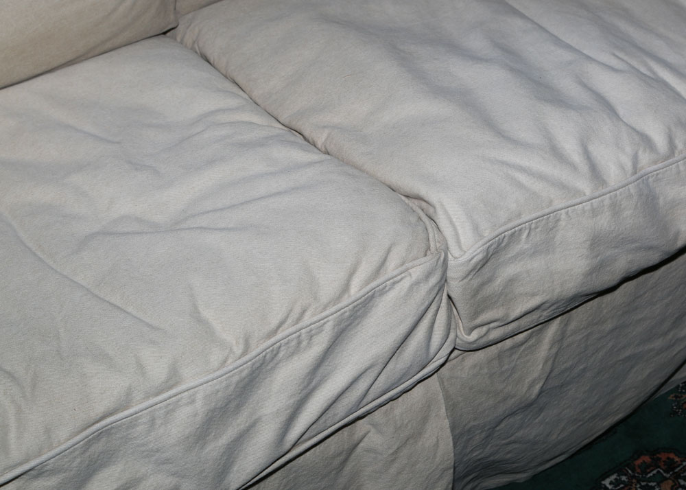 Slip Covered Sofa made for Pottery Barn by Mitchell Gold