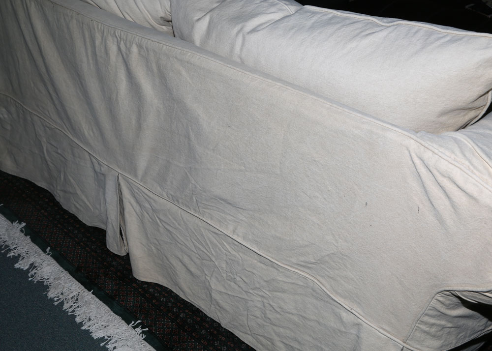 Slip Covered Sofa made for Pottery Barn by Mitchell Gold
