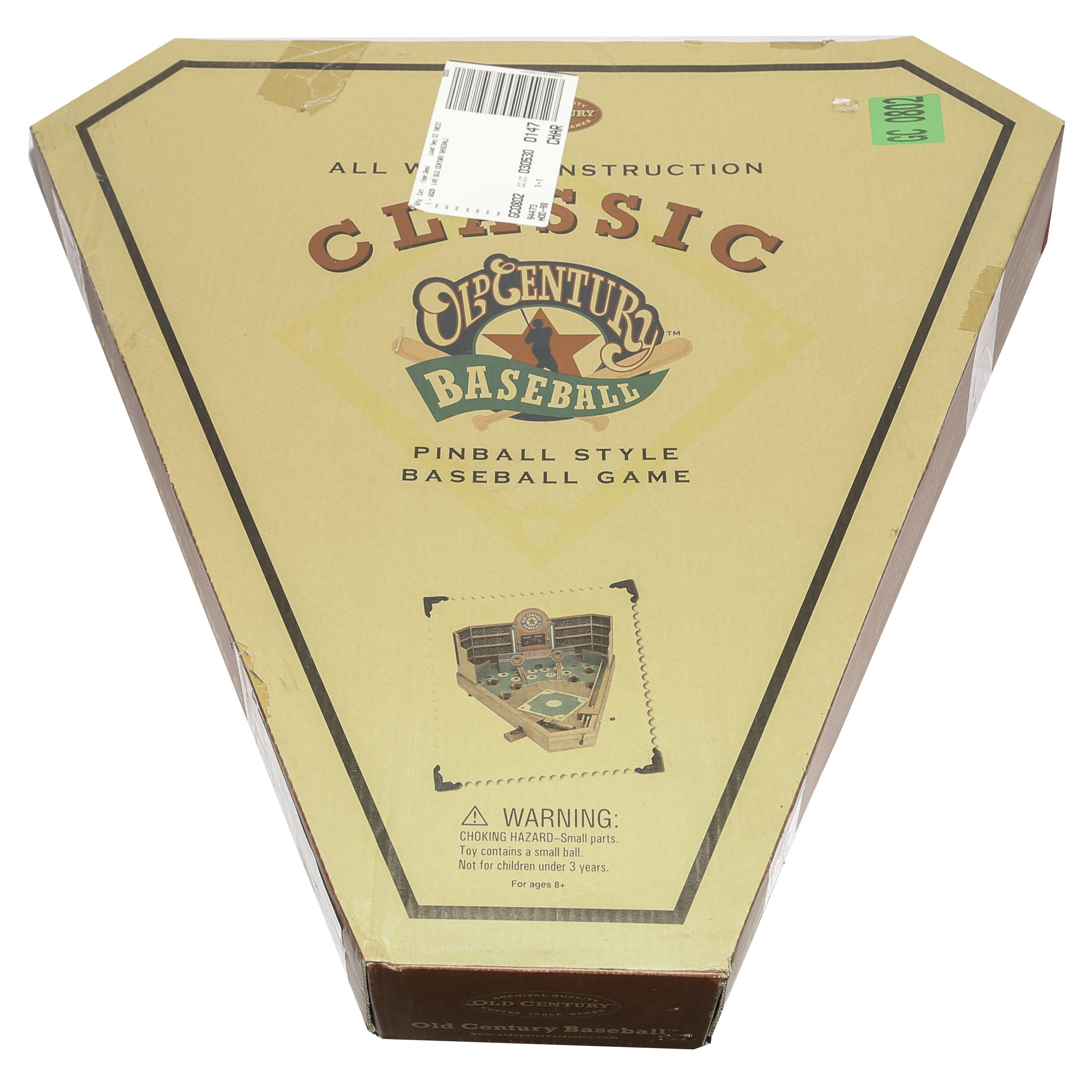 Vintage Old Century Baseball Stadium Pinball Style Coffee Table Game