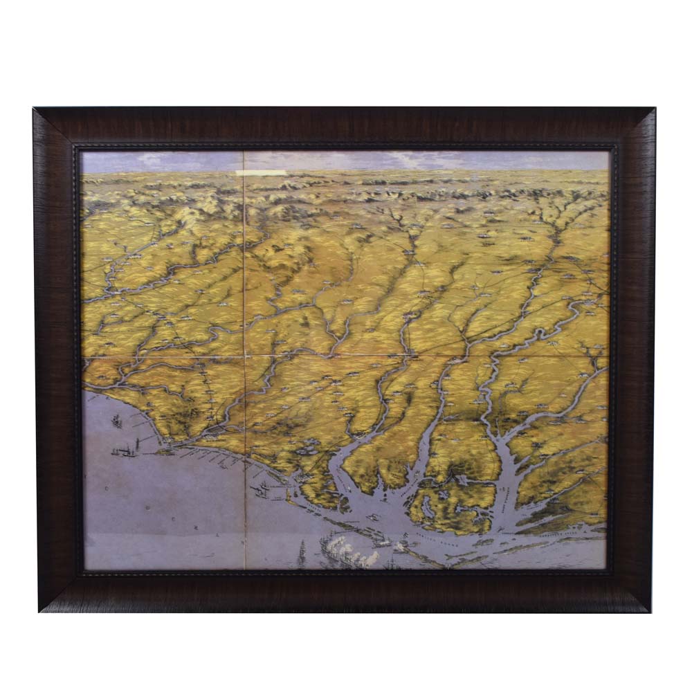 After John Bachmann Giclée Map "Panorama of the Seat of War"