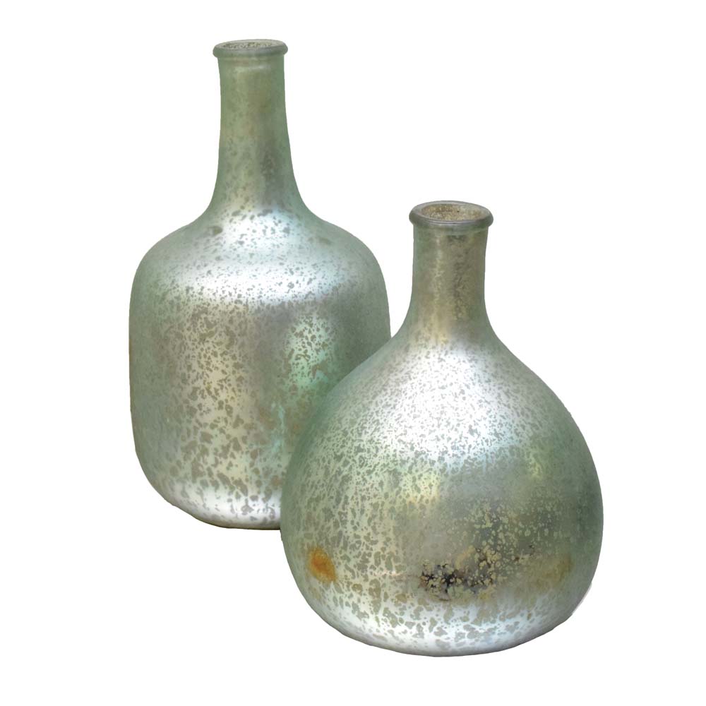 Pier1 Mercury Glass Decorative Bottles