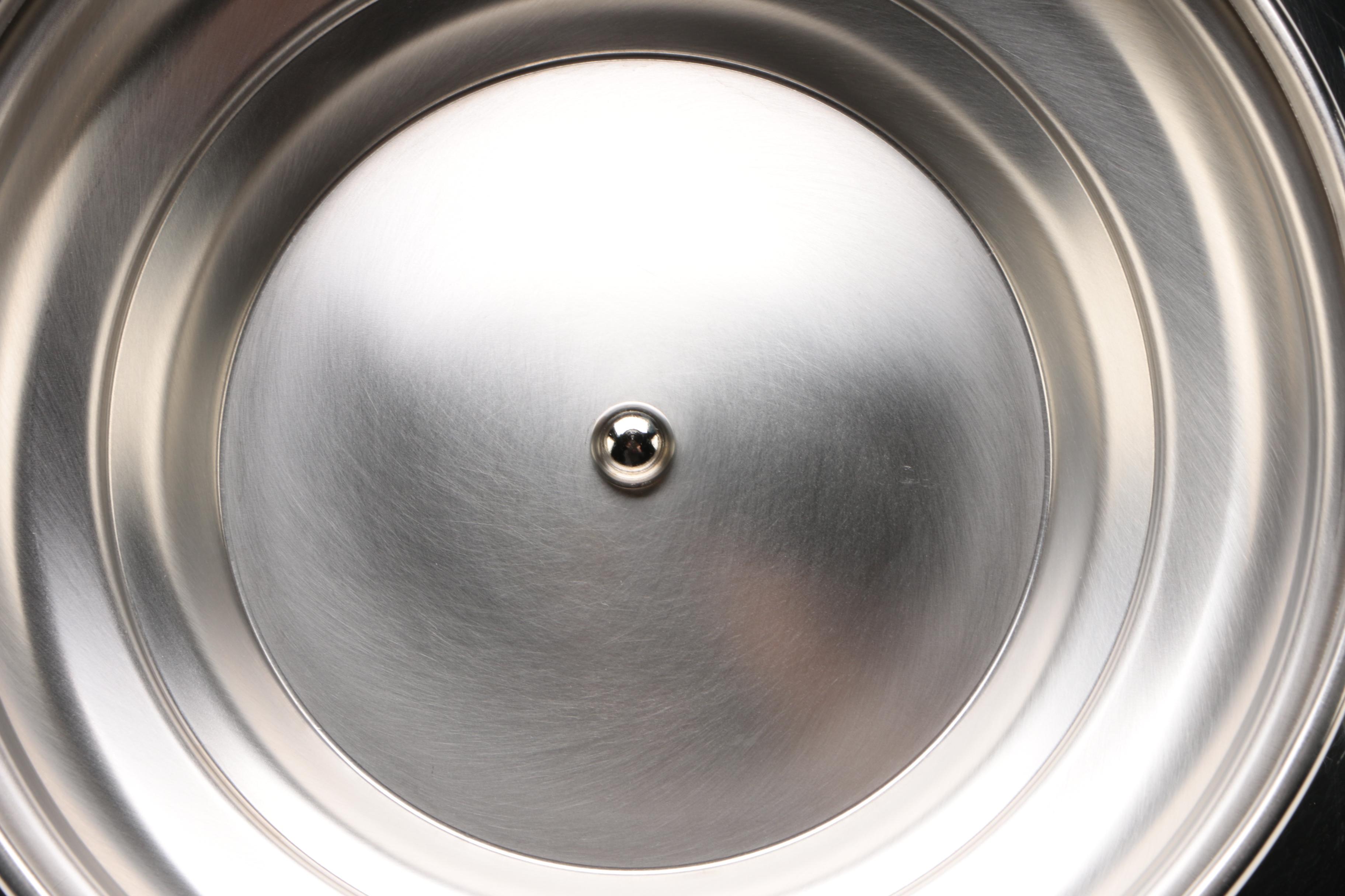 Silver Tone Punch Bowl Set with Lade, Tray, and Cup Holder