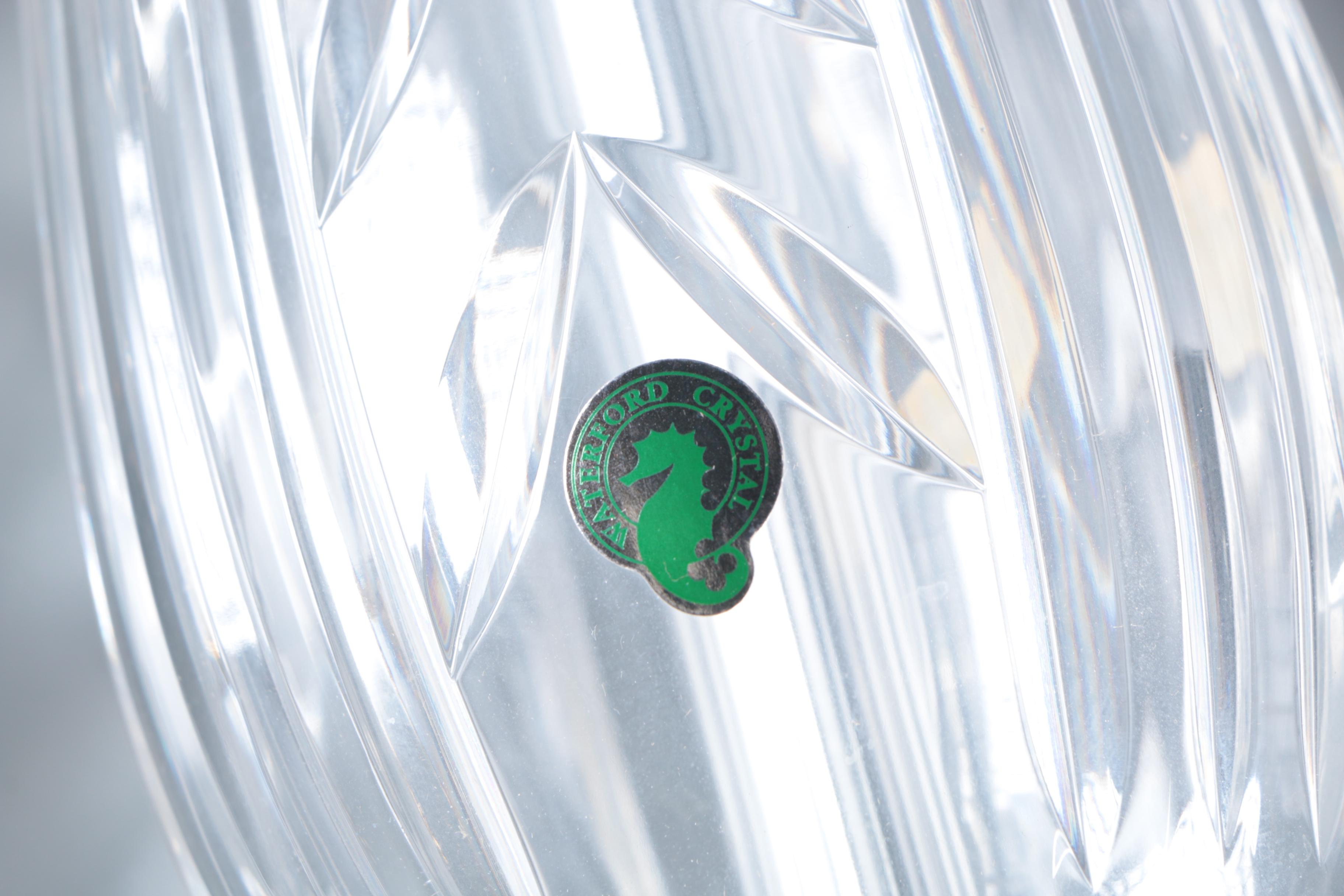 Waterford "Glencar" Crystal and Brass Table Lamp