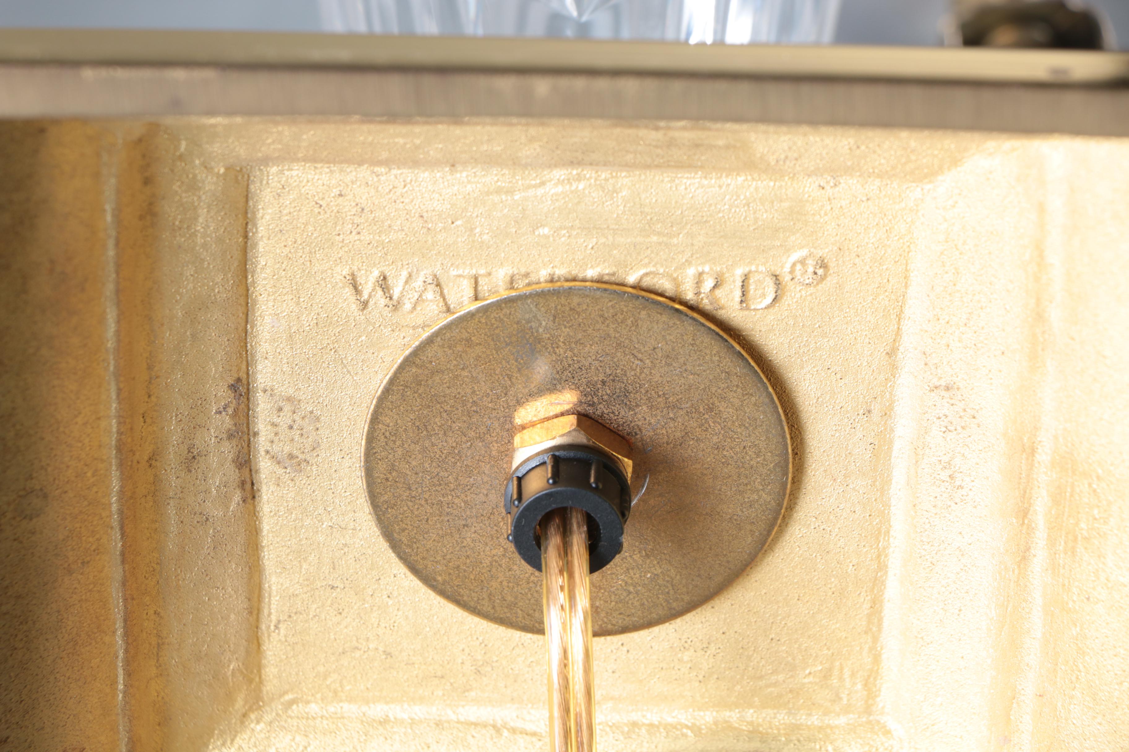 Waterford "Glencar" Crystal and Brass Table Lamp