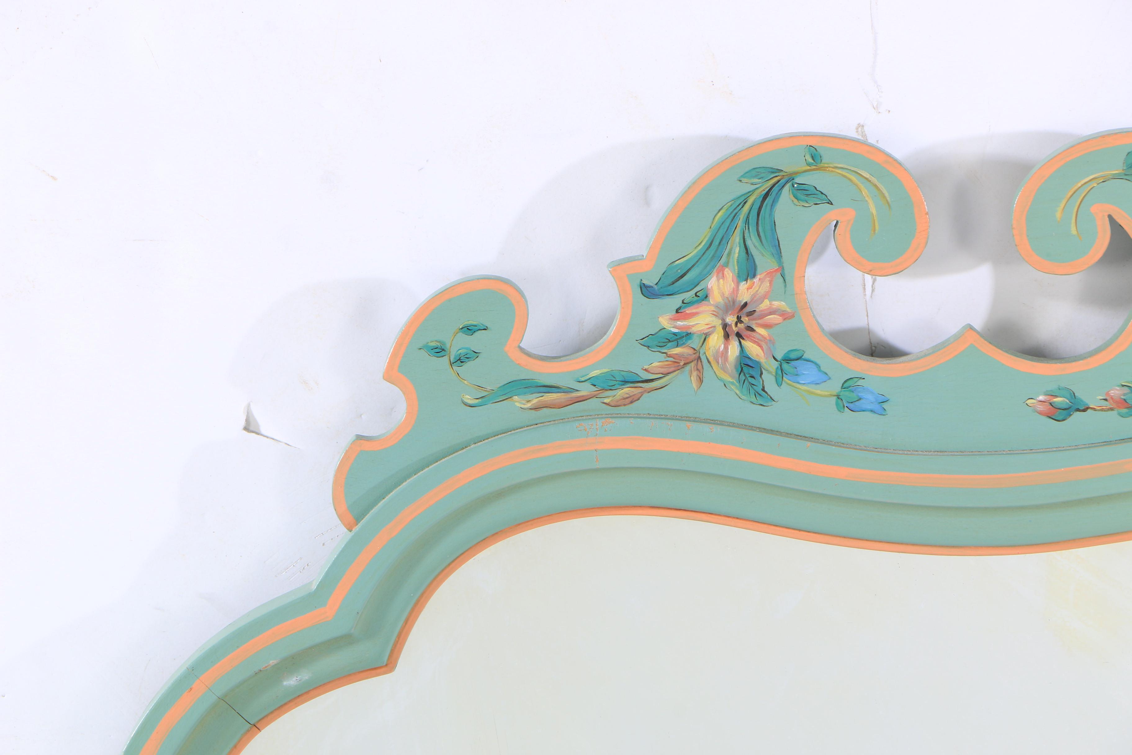 Country Cottage Style Framed Wall Mirror