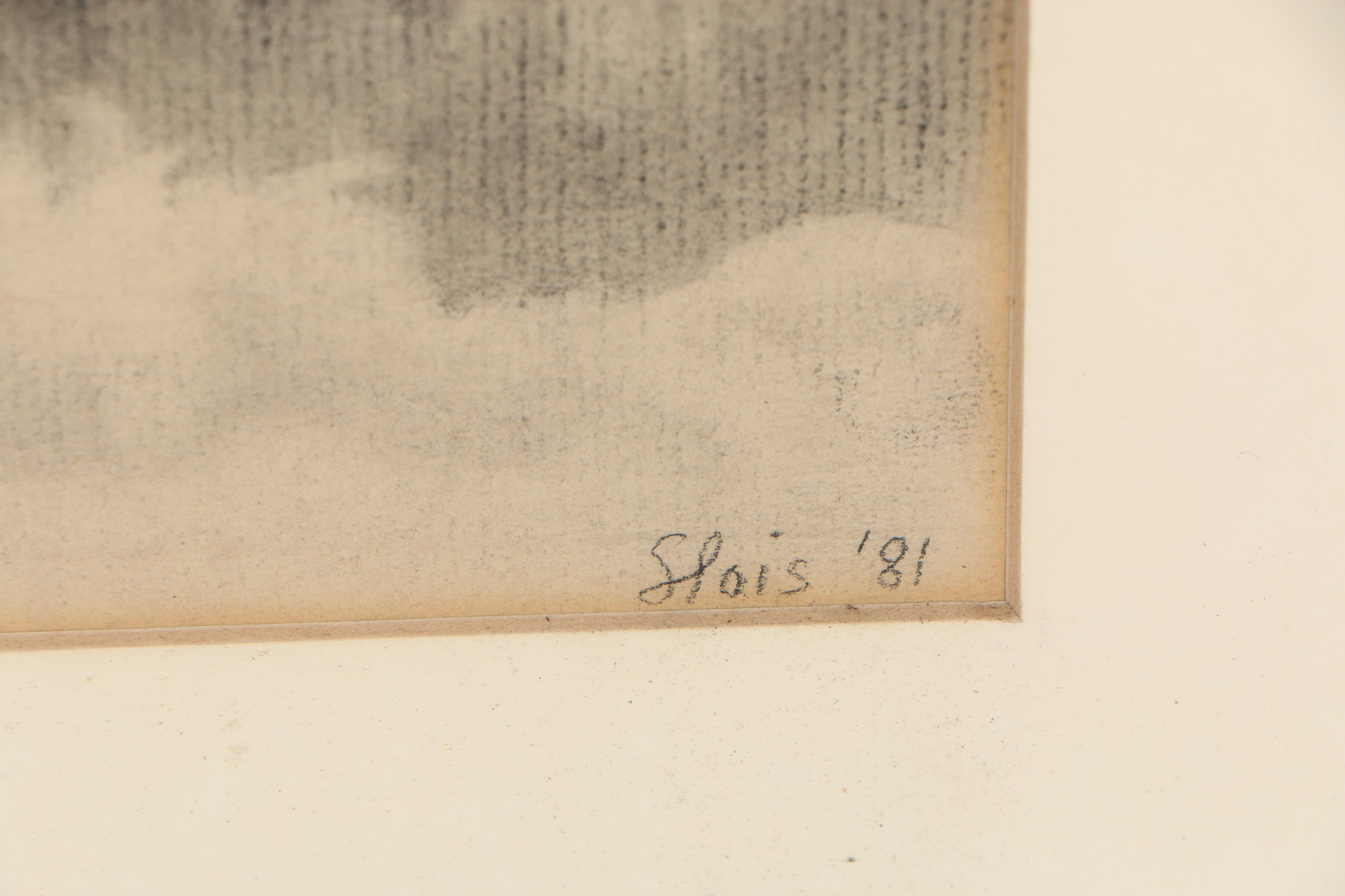 Charcoal Drawing of Female Nude