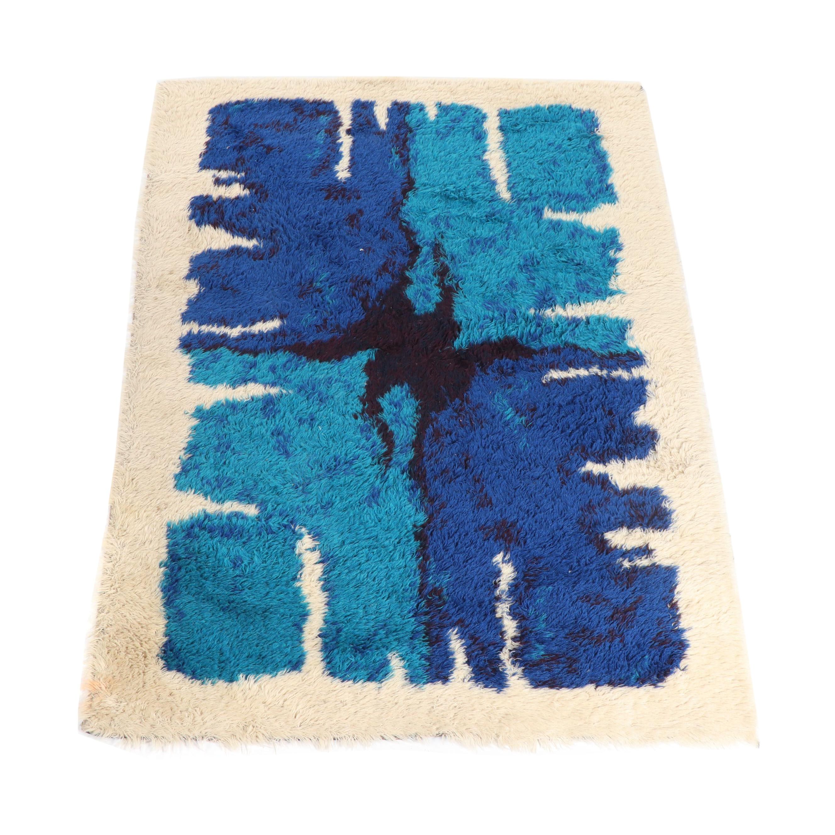 Power-Loomed Højer Eksport "Joker" Wilton Weave Area Rug, Mid-Century
