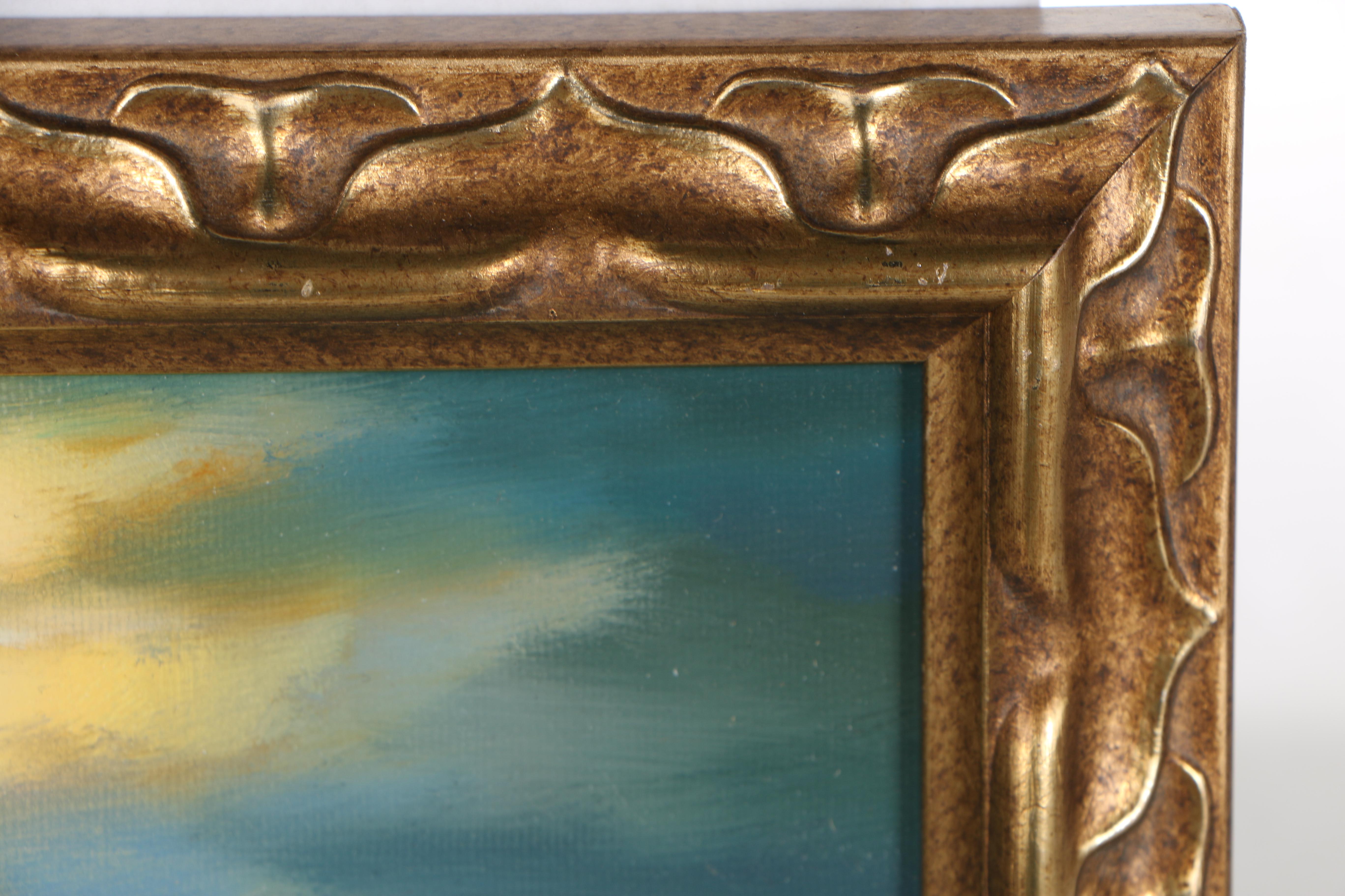 Jevgenijus Litvinas Oil Painting "Pond at Night"