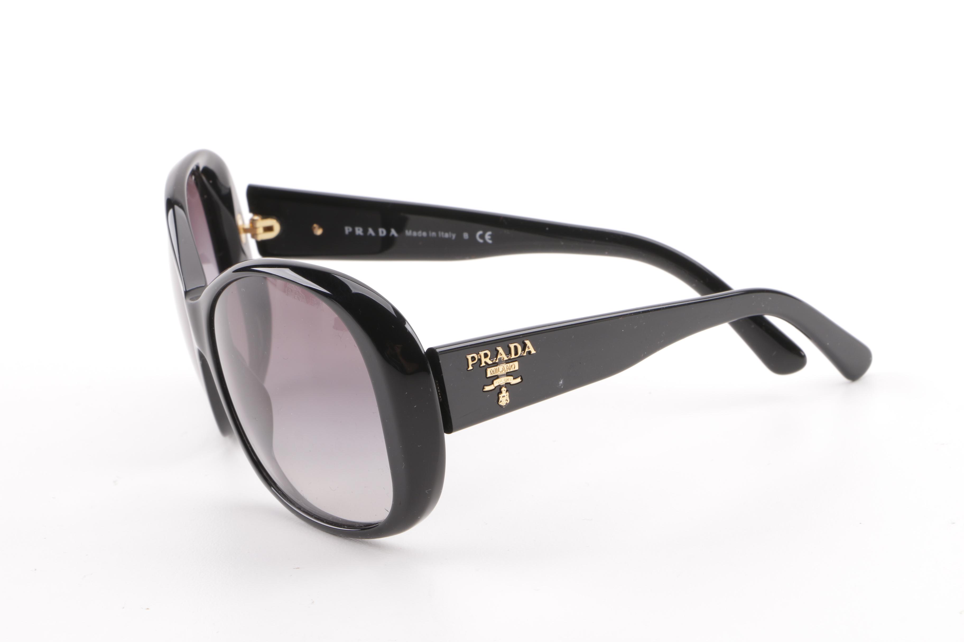Prada SPR 03M Black Butterfly Sunglasses