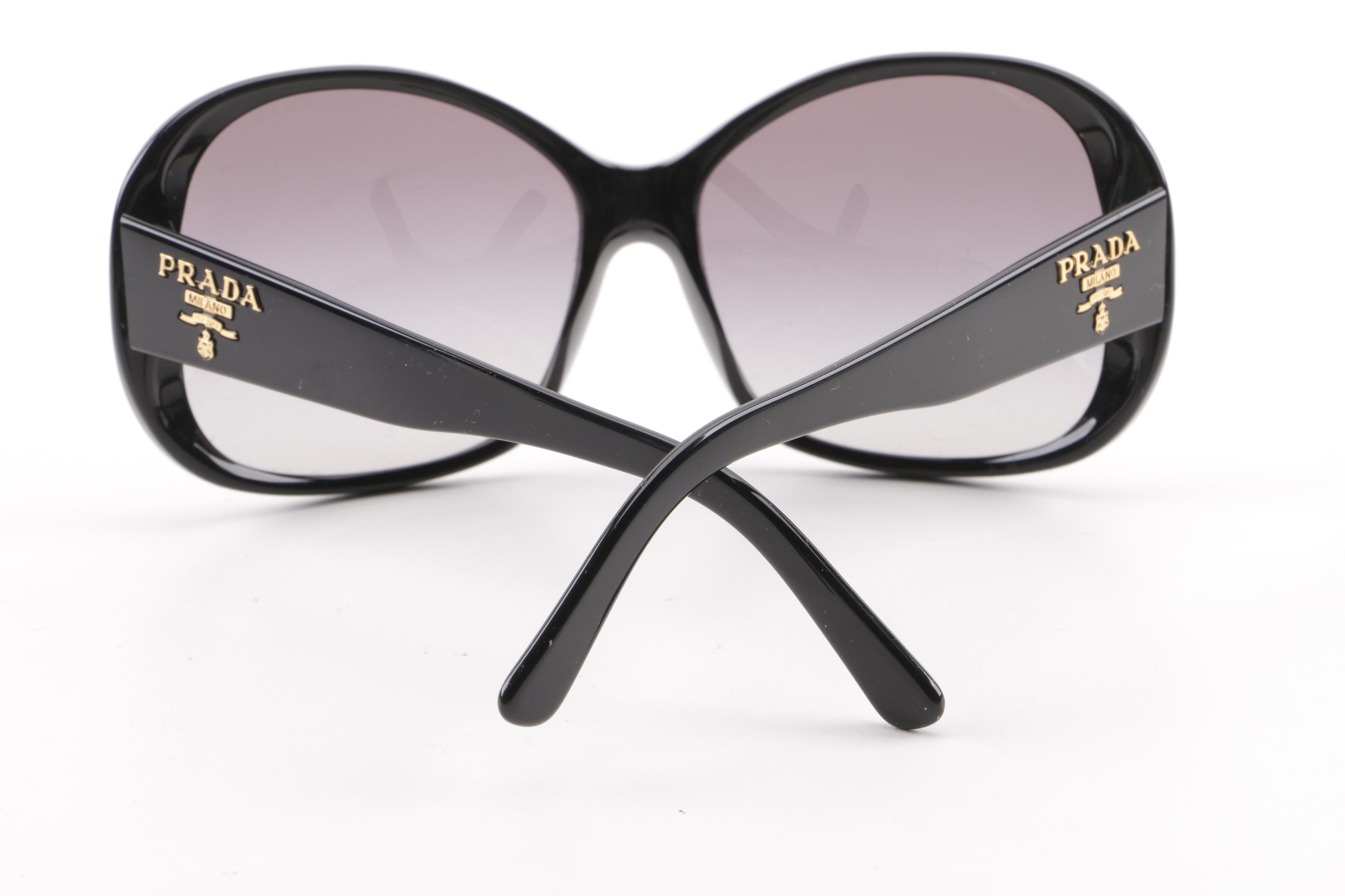 Prada SPR 03M Black Butterfly Sunglasses