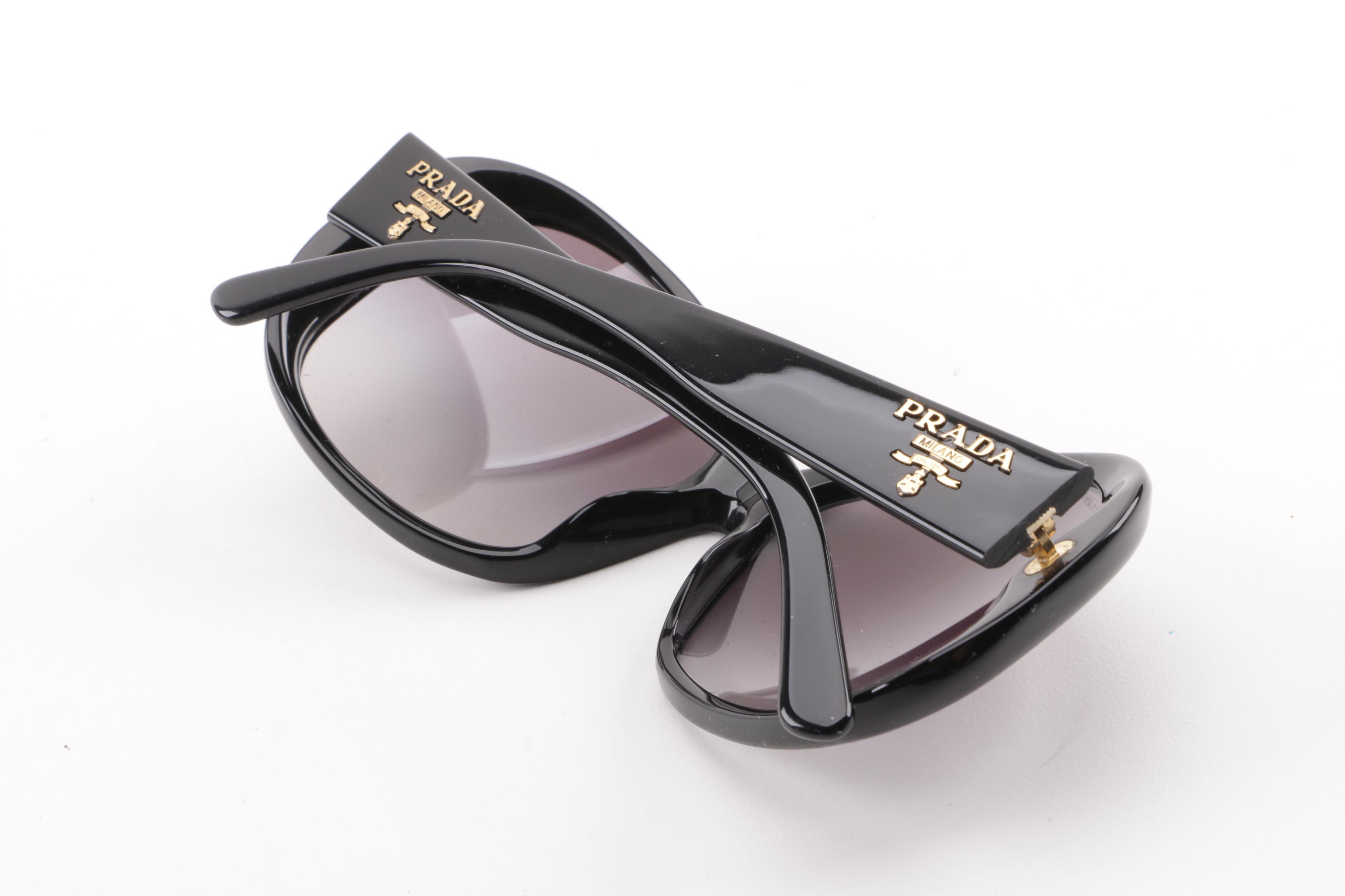 Prada SPR 03M Black Butterfly Sunglasses