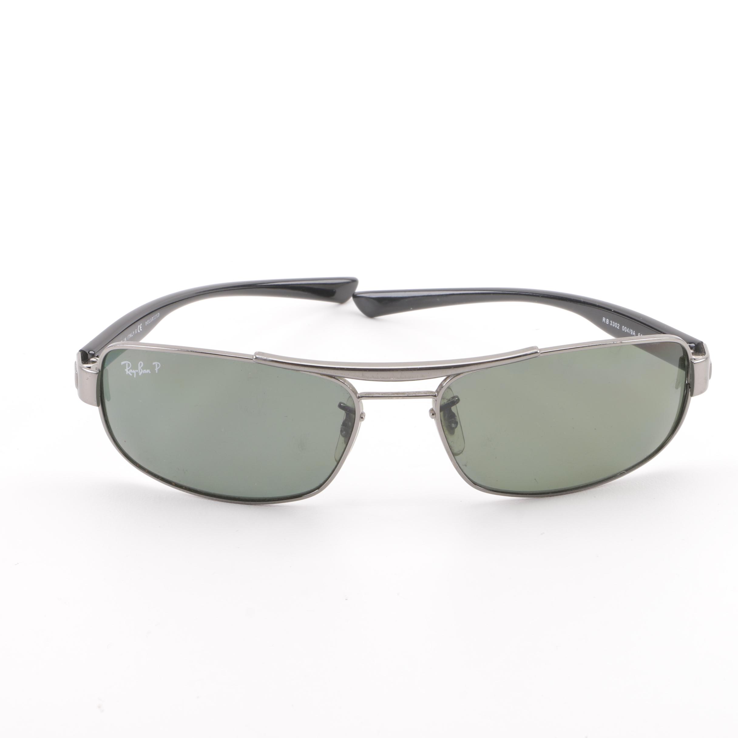 Ray-Ban RB 3302 Gunmetal Polarized Sunglasses, Made in Italy