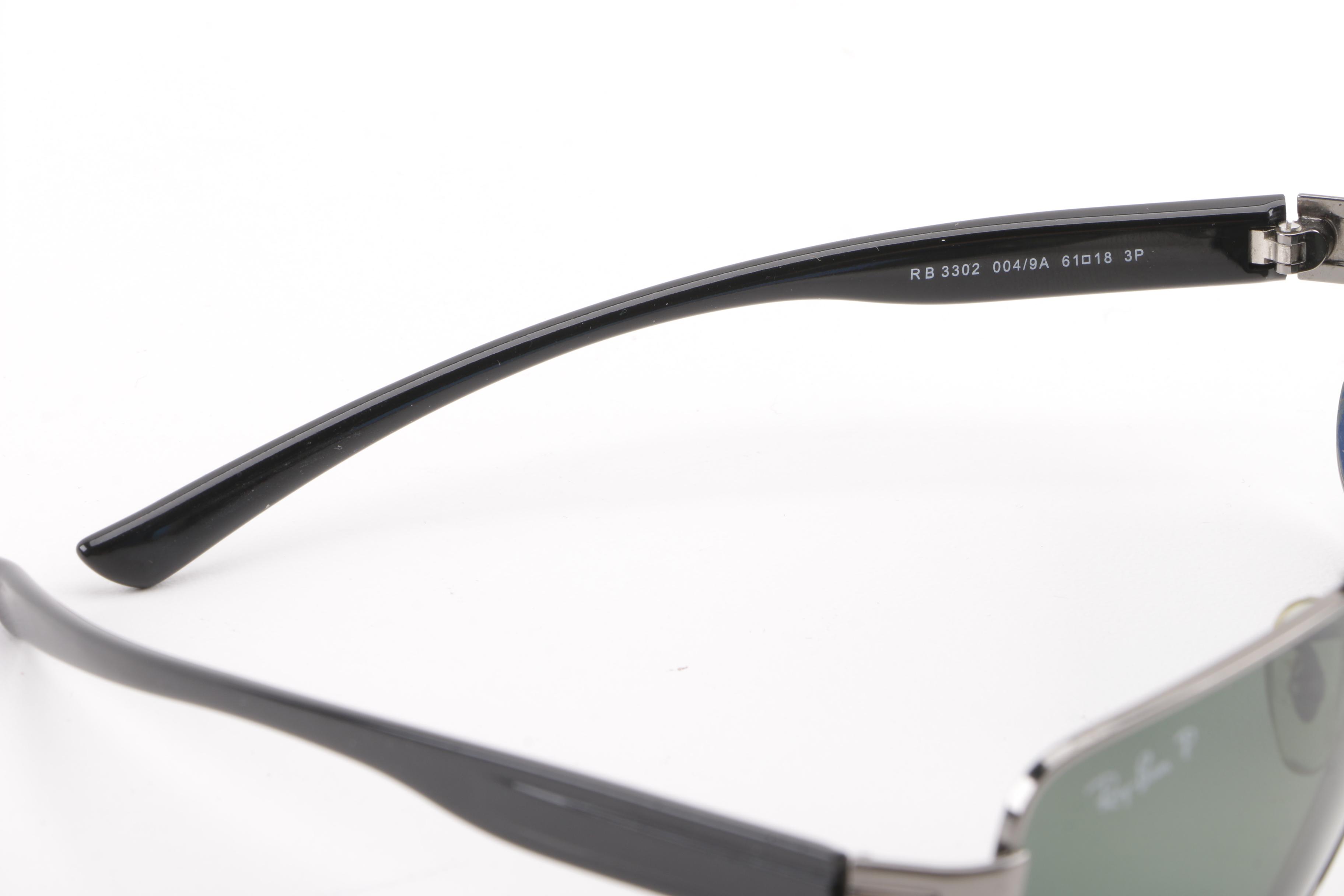 Ray-Ban RB 3302 Gunmetal Polarized Sunglasses, Made in Italy