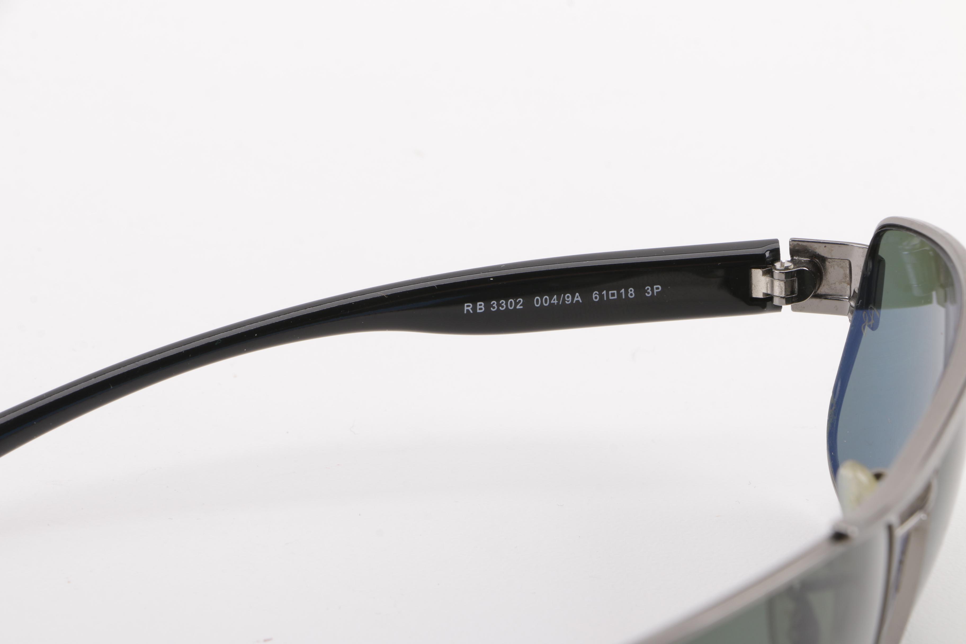 Ray-Ban RB 3302 Gunmetal Polarized Sunglasses, Made in Italy