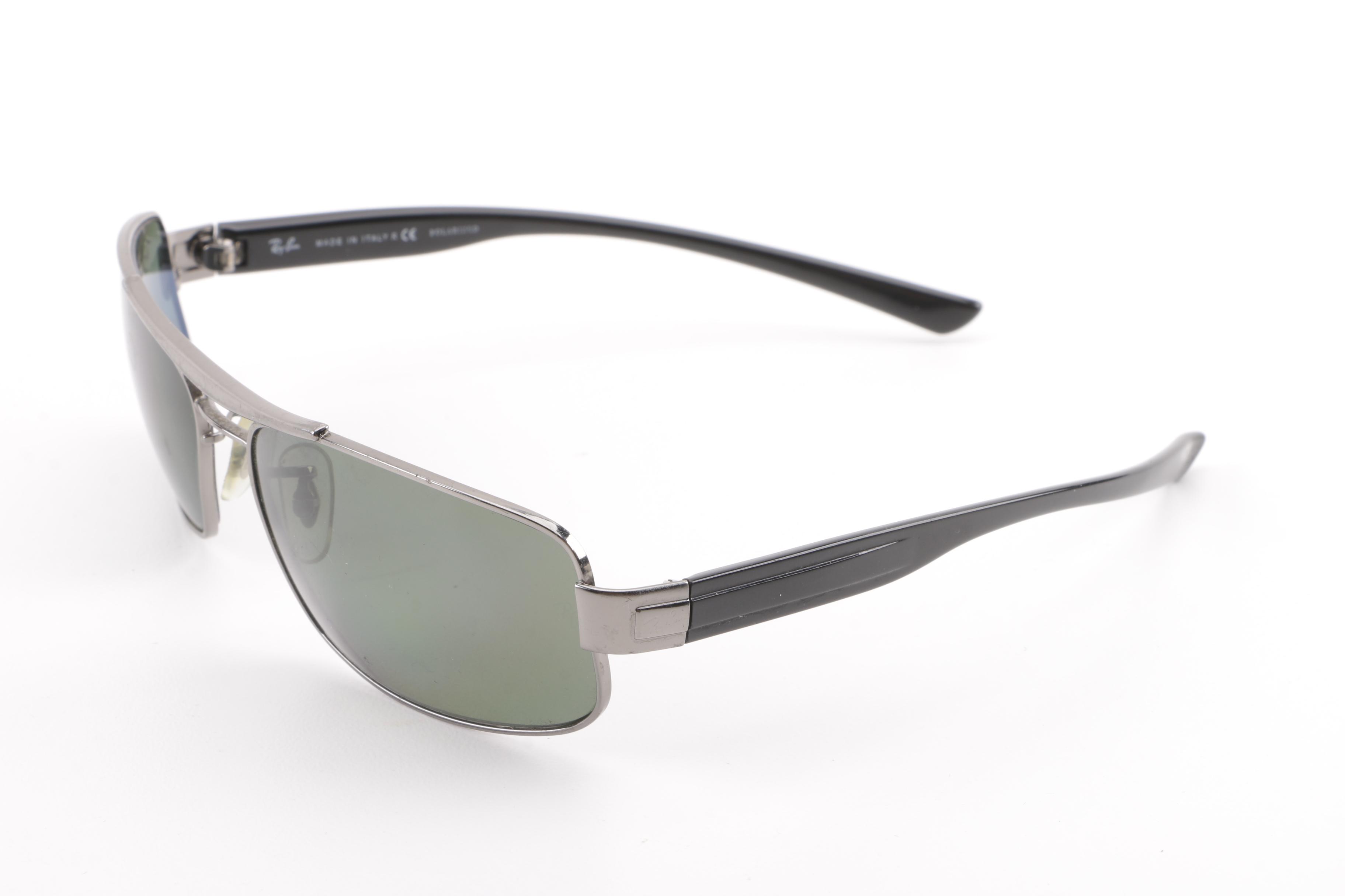 Ray-Ban RB 3302 Gunmetal Polarized Sunglasses, Made in Italy