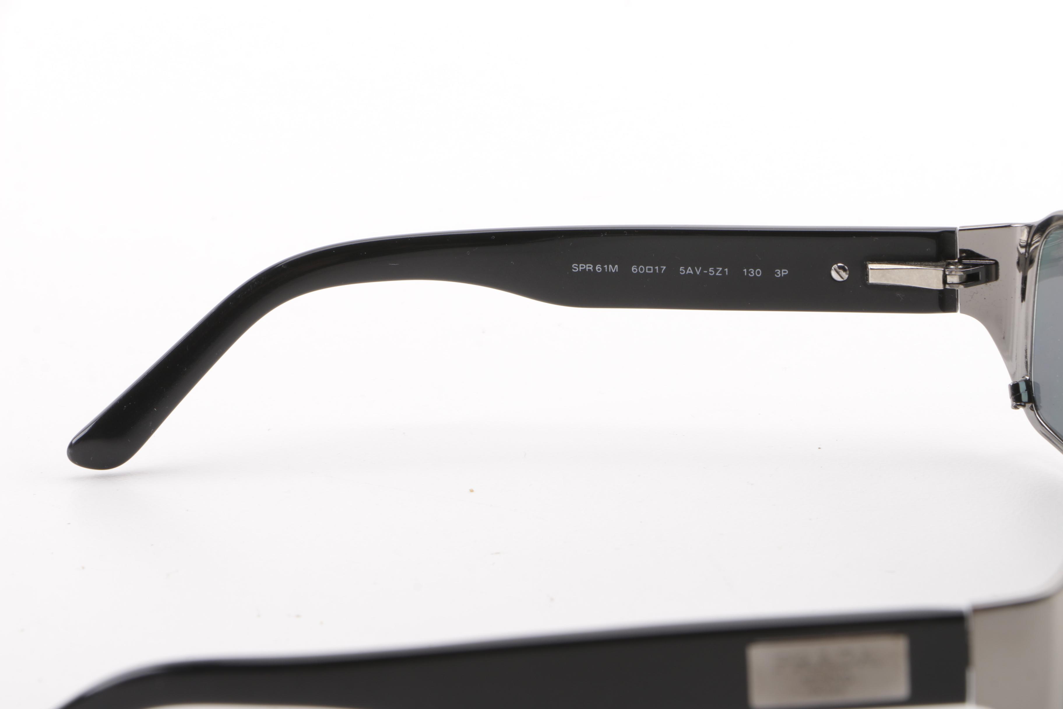 Prada SPR 61M Rectangular Polarized Sunglasses