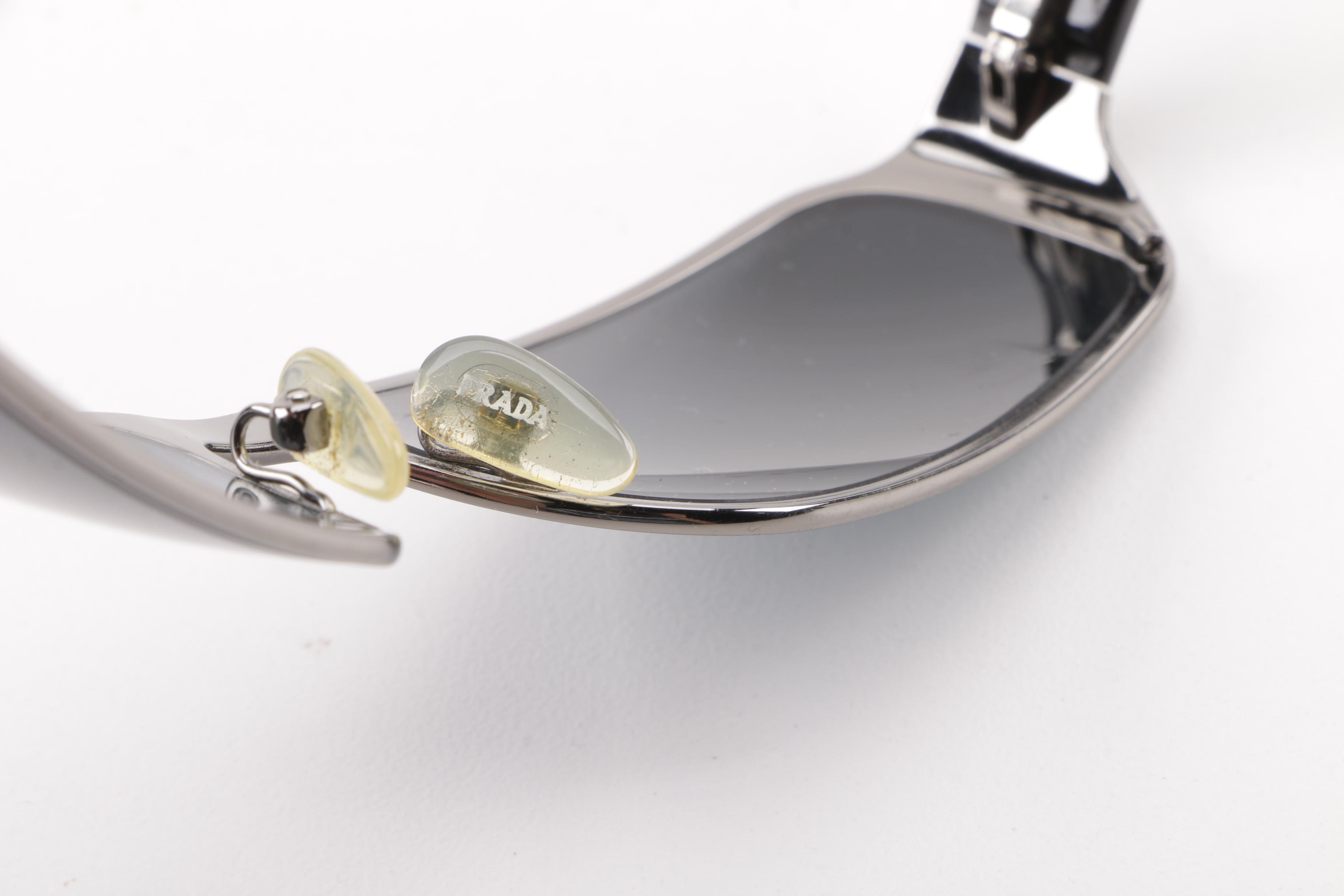 Prada SPR 61M Rectangular Polarized Sunglasses