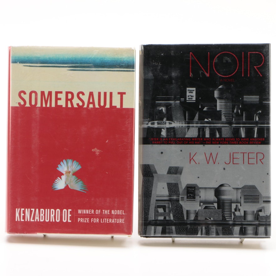 Signed "Noir" by K.W. Jeter with "Somersault" by Kenzaburo Oe