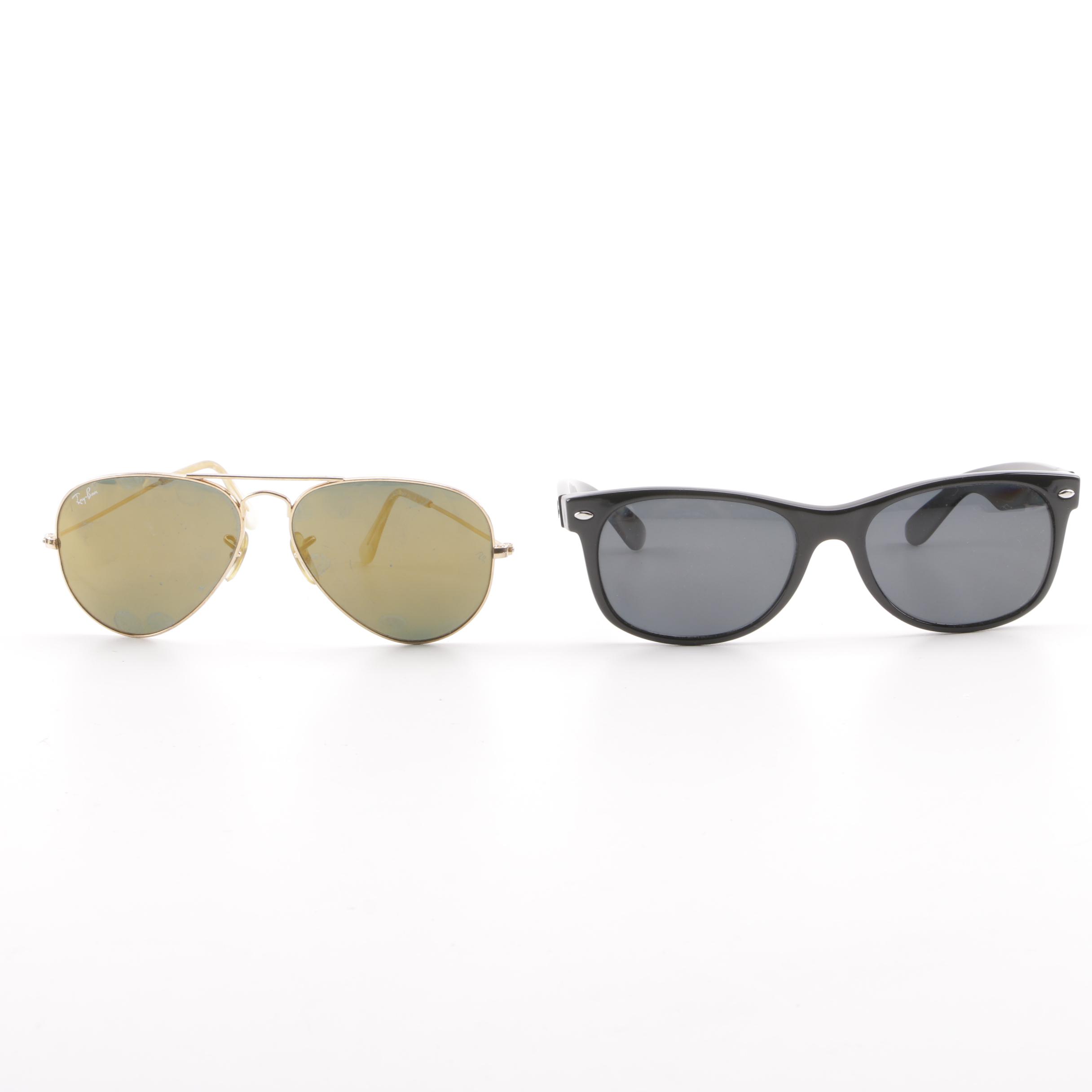 Ray-Ban RB 2132 Polarized New Wayfarer and Aviator Sunglasses