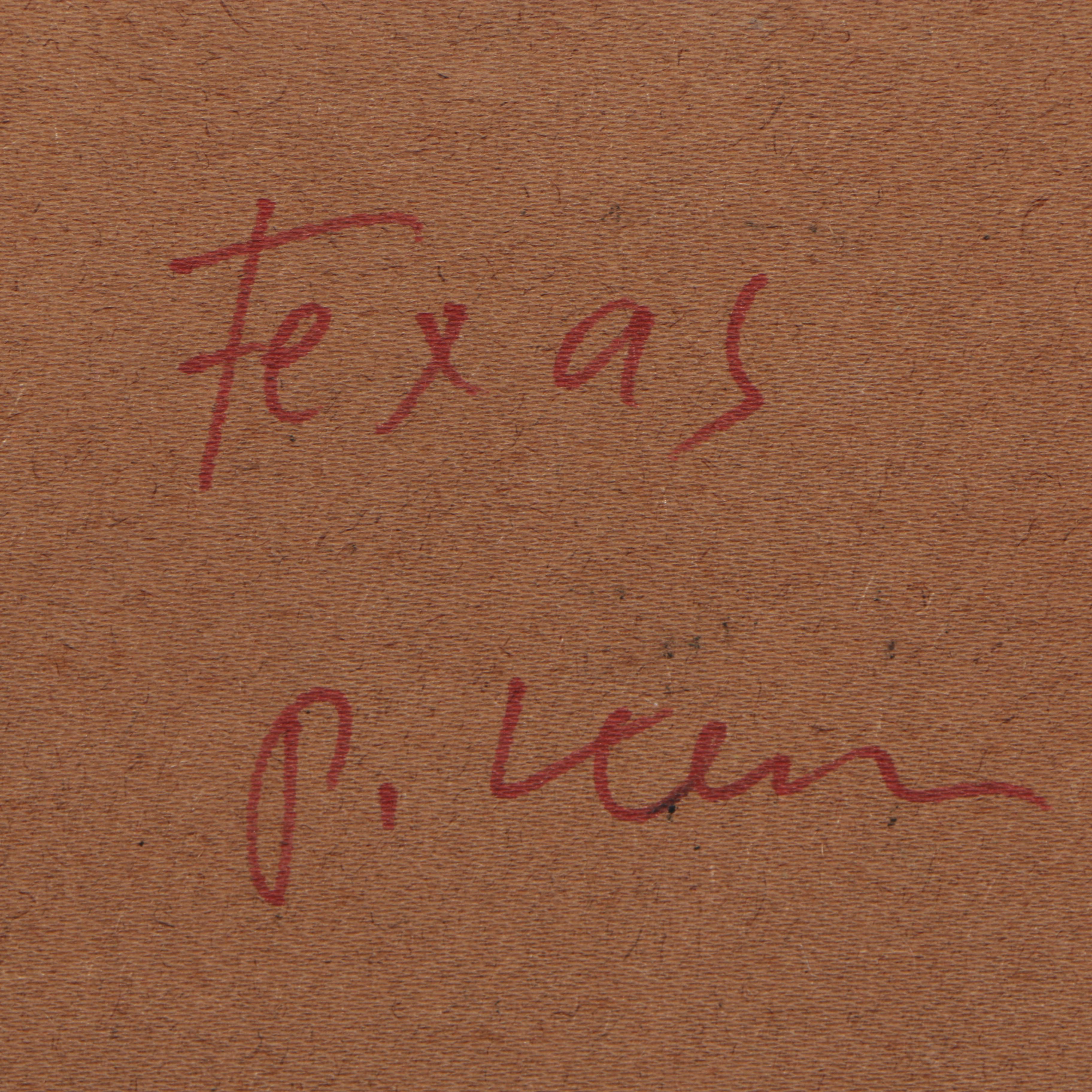 Peter Keil 1985 Abstract Acrylic Painting "Texas"