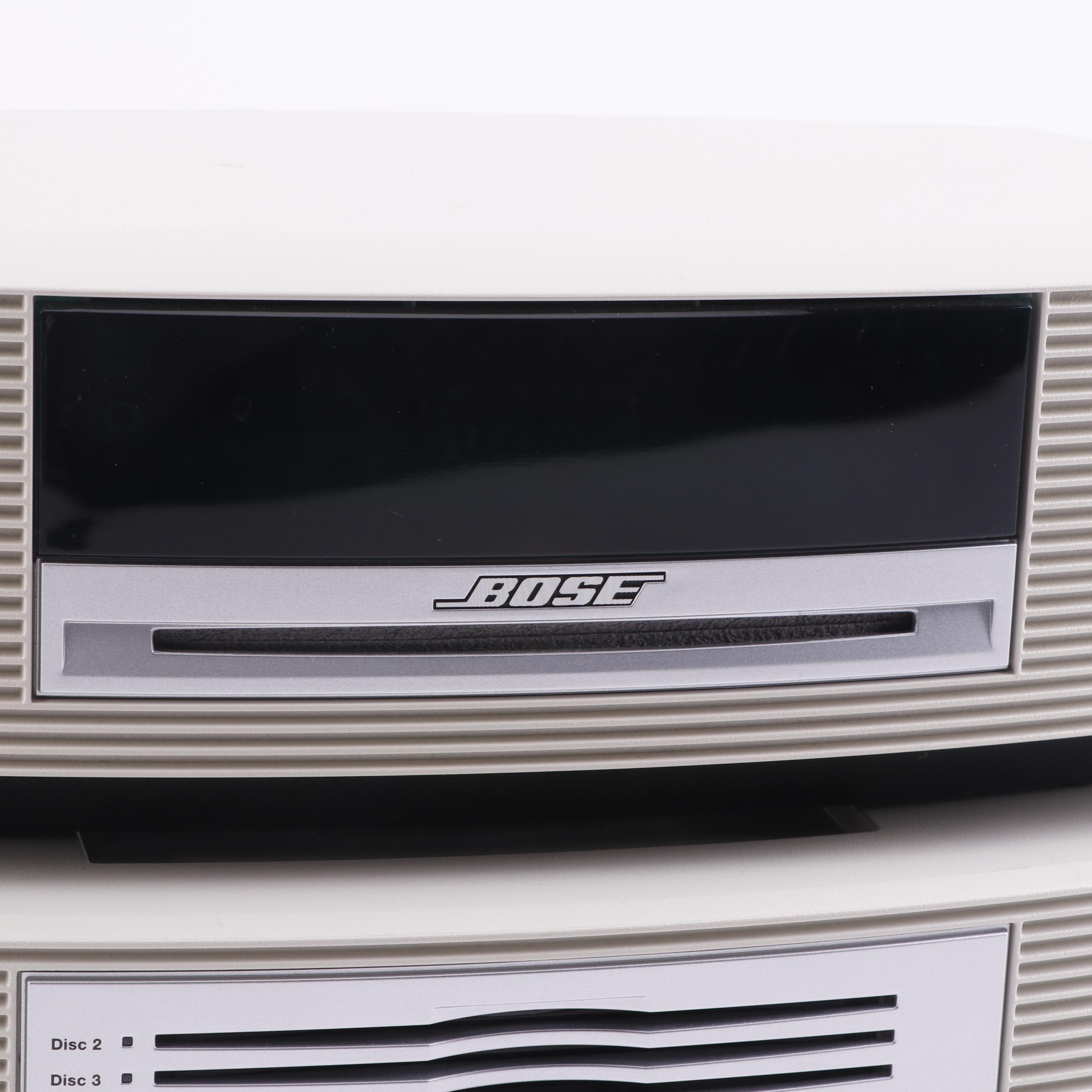 Bose Wave Music System with Multi CD Changer in Platinum White