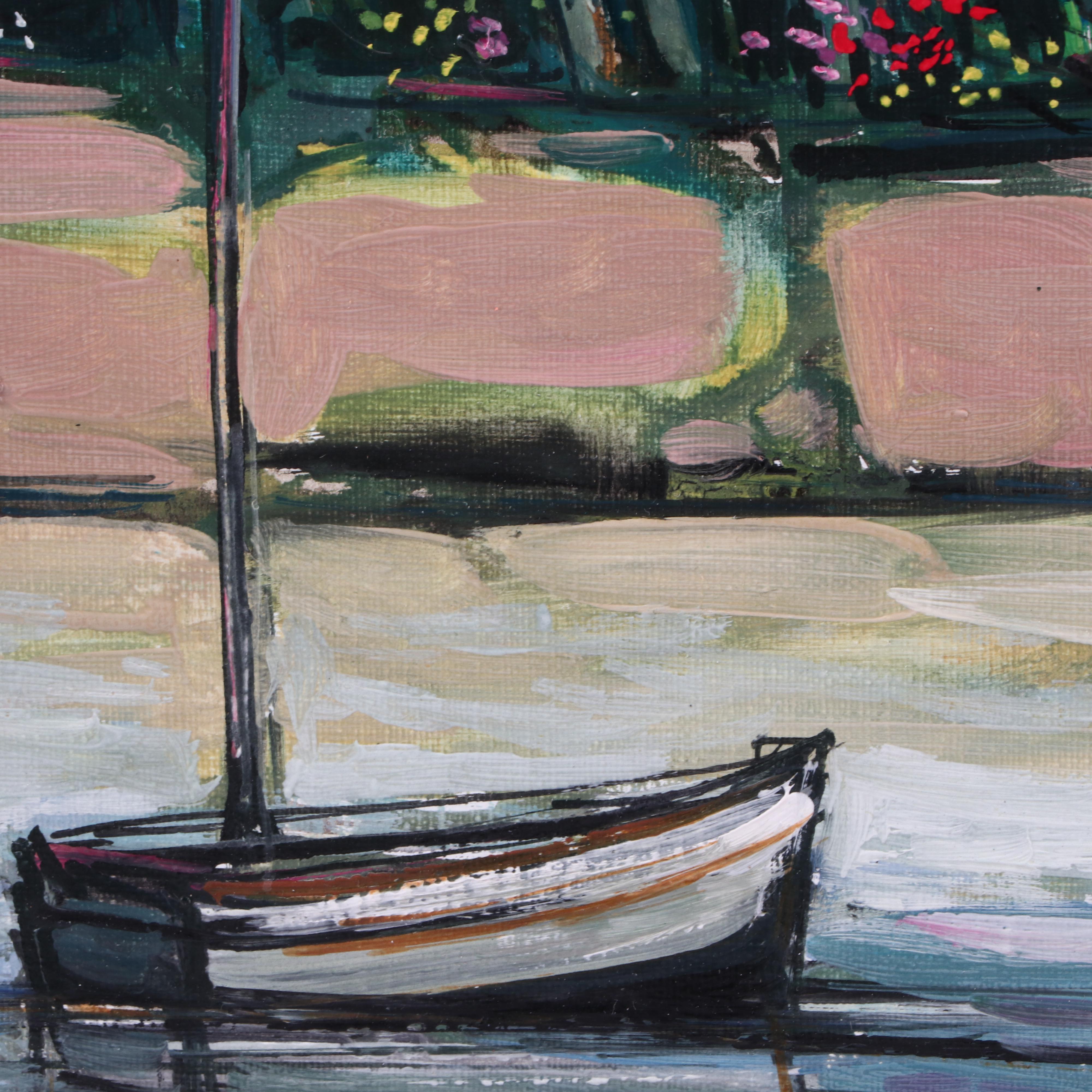 Michel Henry Oil Landscape Painting "Escale de Rêve"