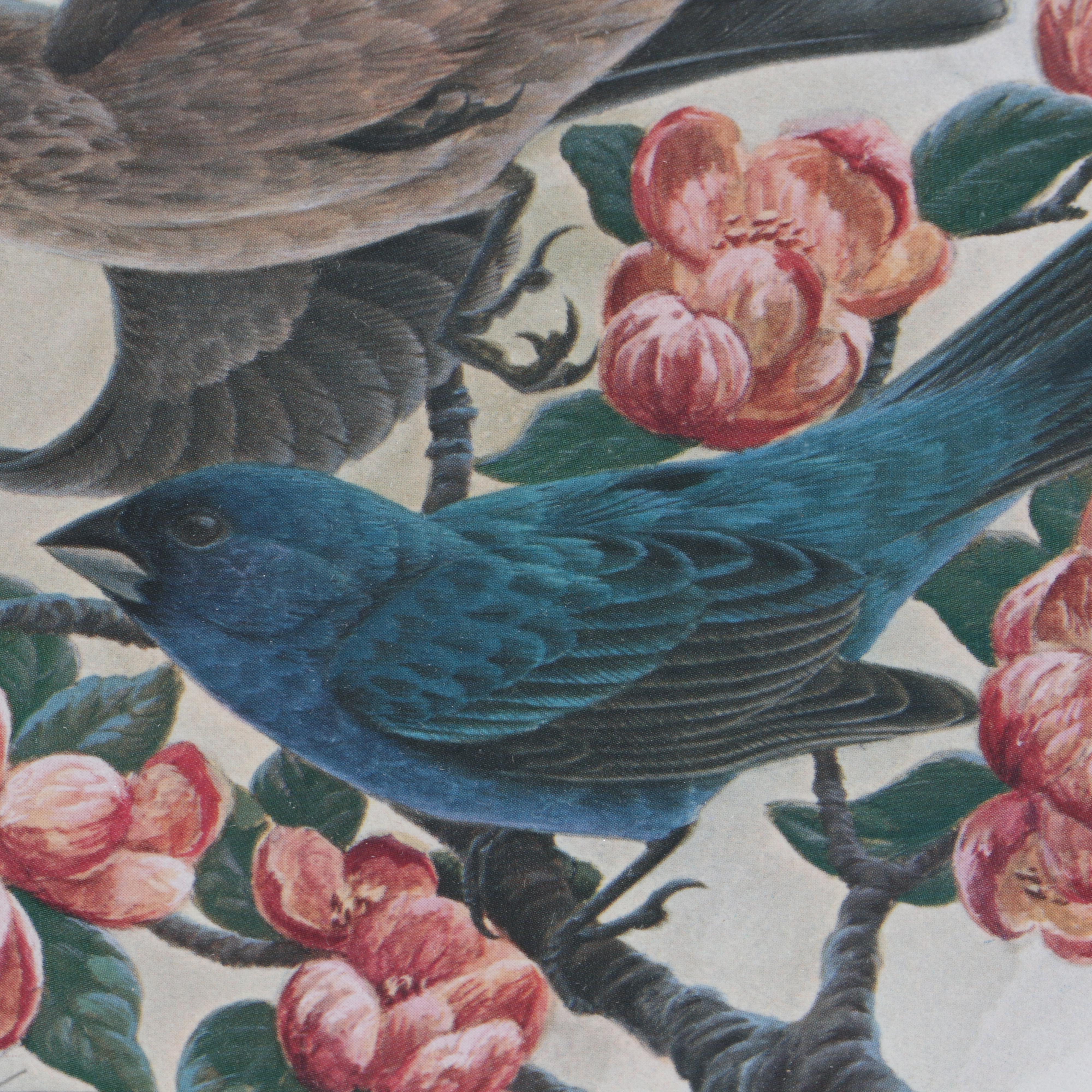 John Ruthven Artist's Proof Offset Lithograph "Indigo Buntings"