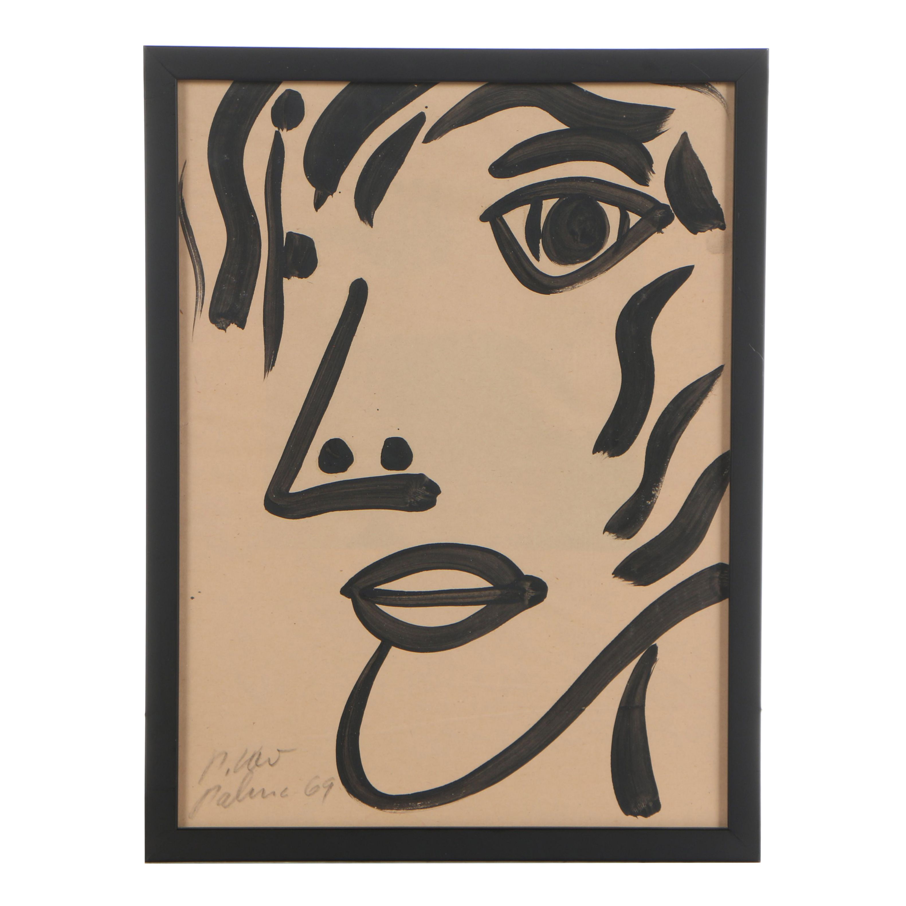 Peter Keil 1969 Acrylic Painting