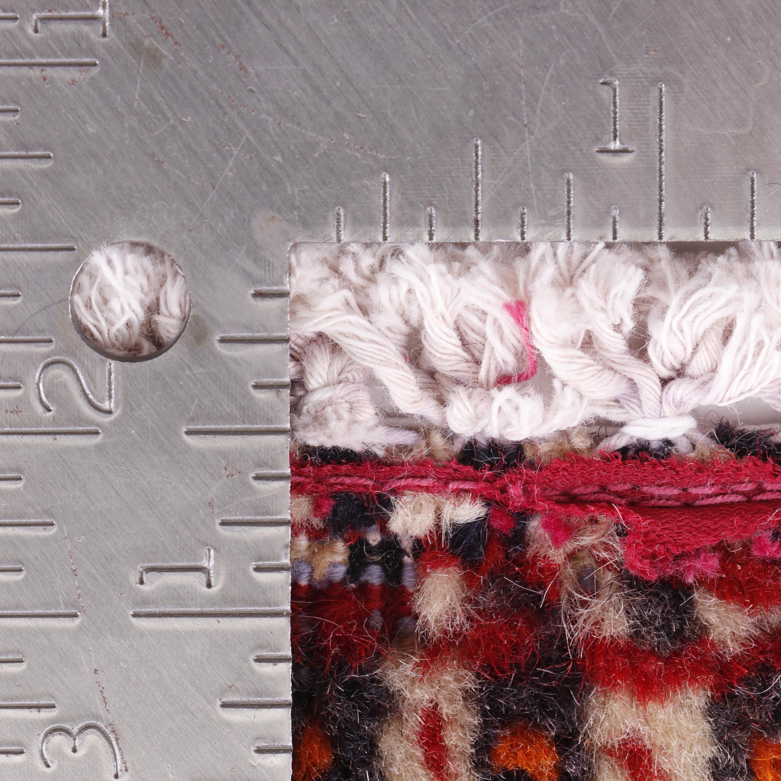 Hand-Knotted Persian Qashqai Wool Vagireh Mat