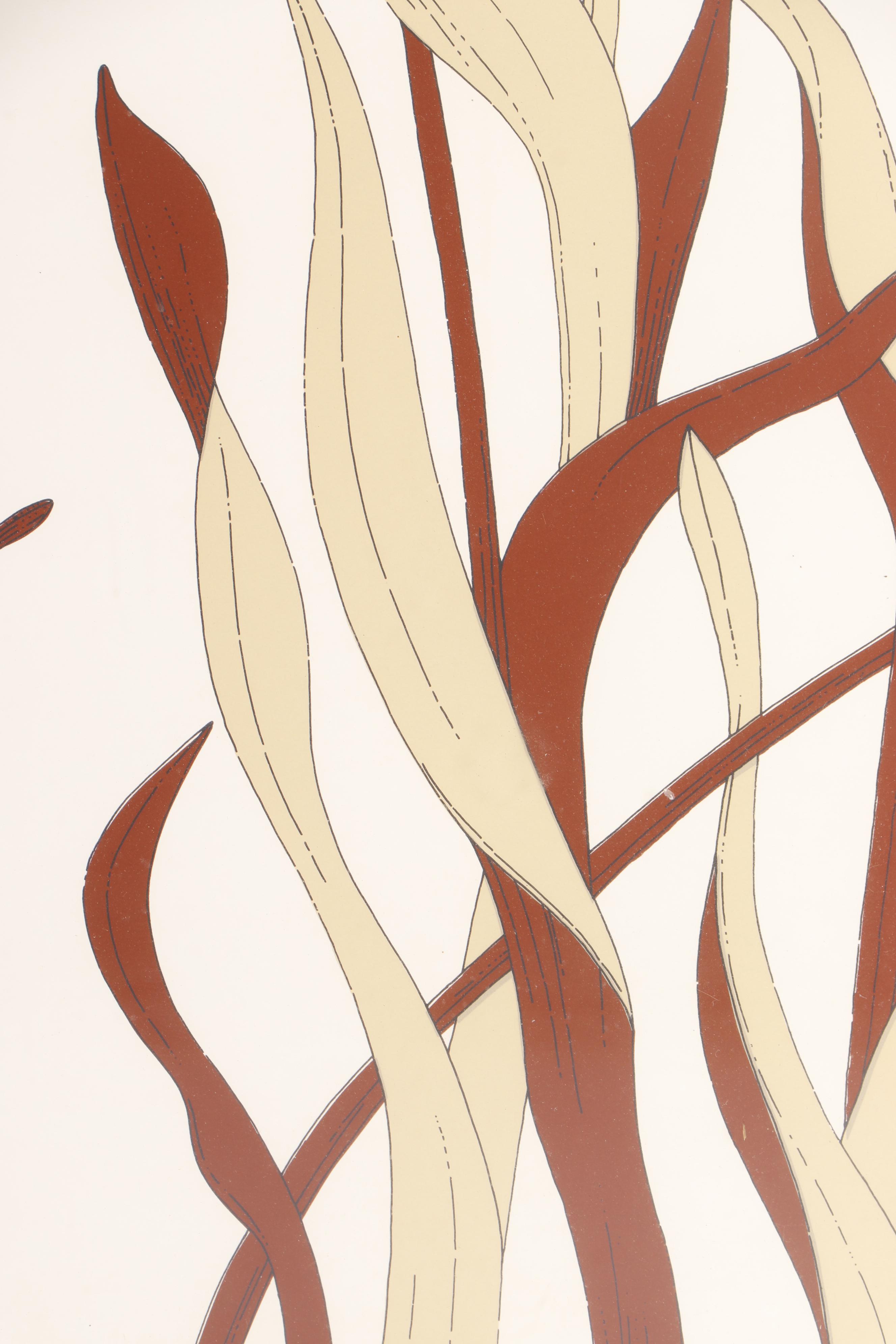 John Patrick Floral Lithograph