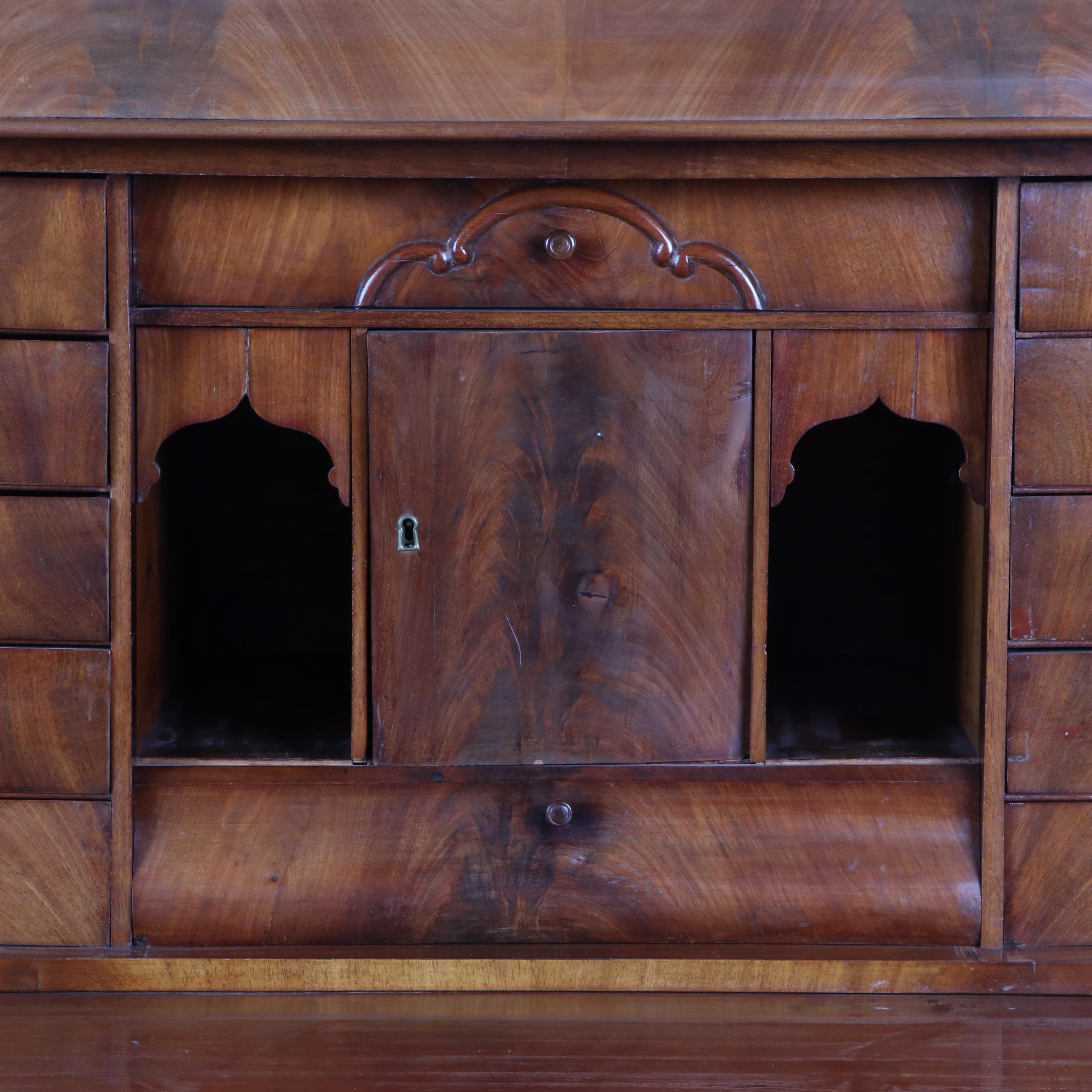 Empire Mahogany Fall-Front Secretary Desk, Early 19th Century