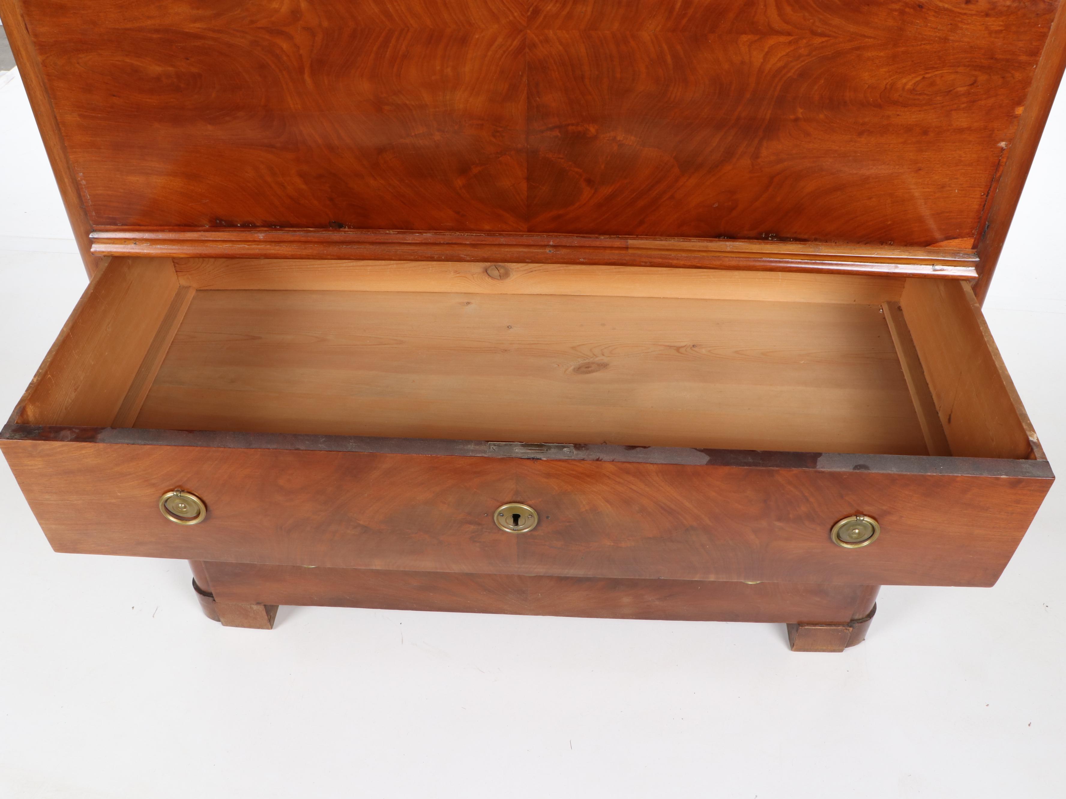 Empire Mahogany Fall-Front Secretary Desk, Early 19th Century