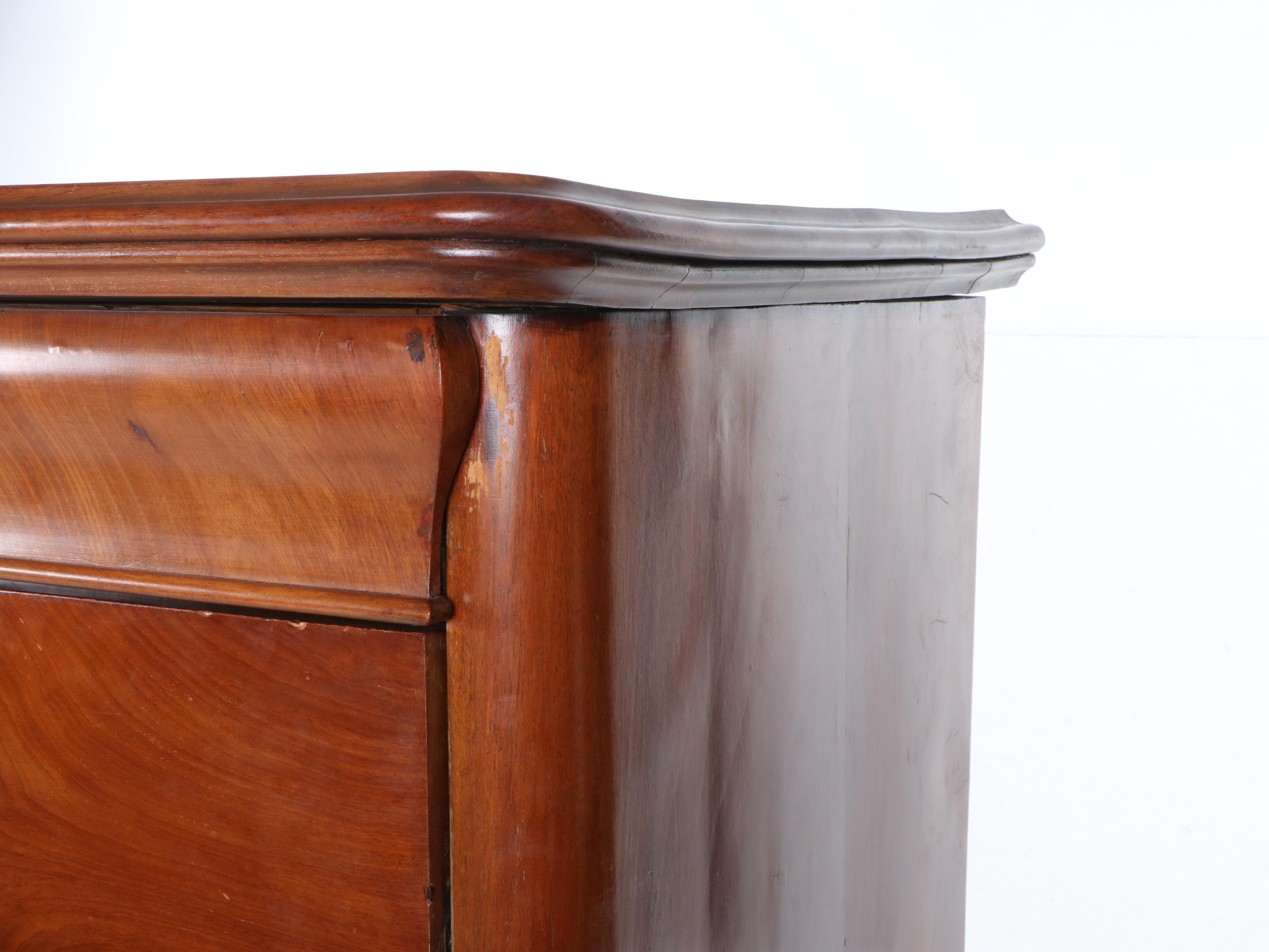 Empire Mahogany Fall-Front Secretary Desk, Early 19th Century