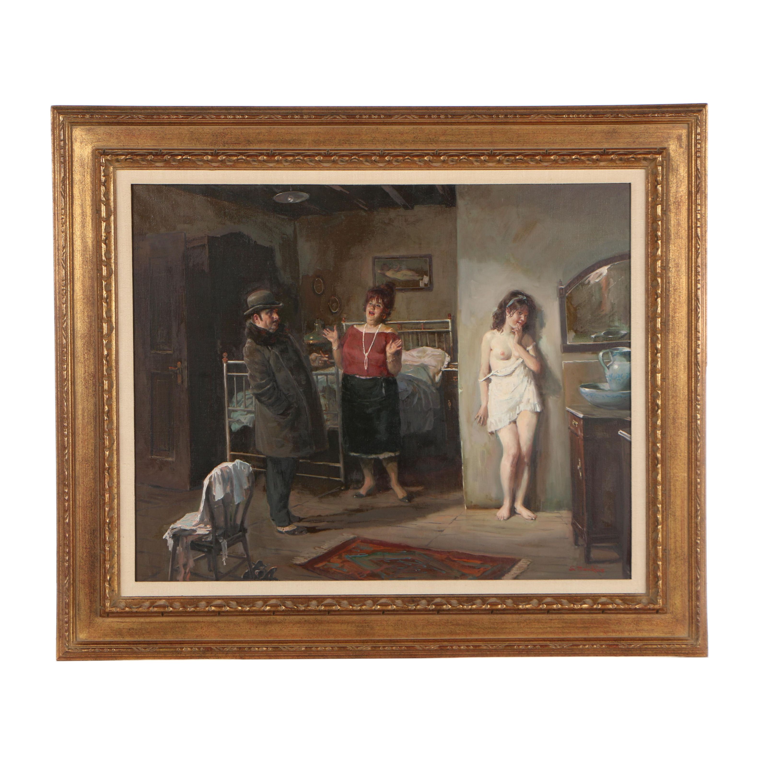 Lajos Markos Oil Painting on Canvas