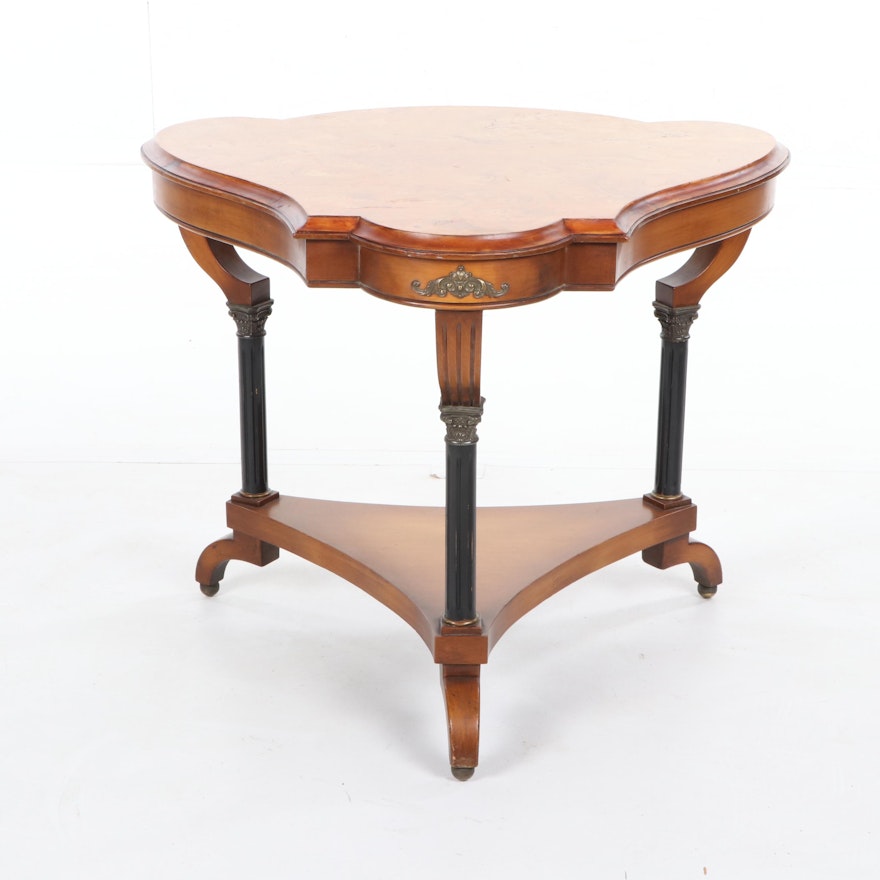 Regency Style Burl Wood Occasional Table, 21st Century