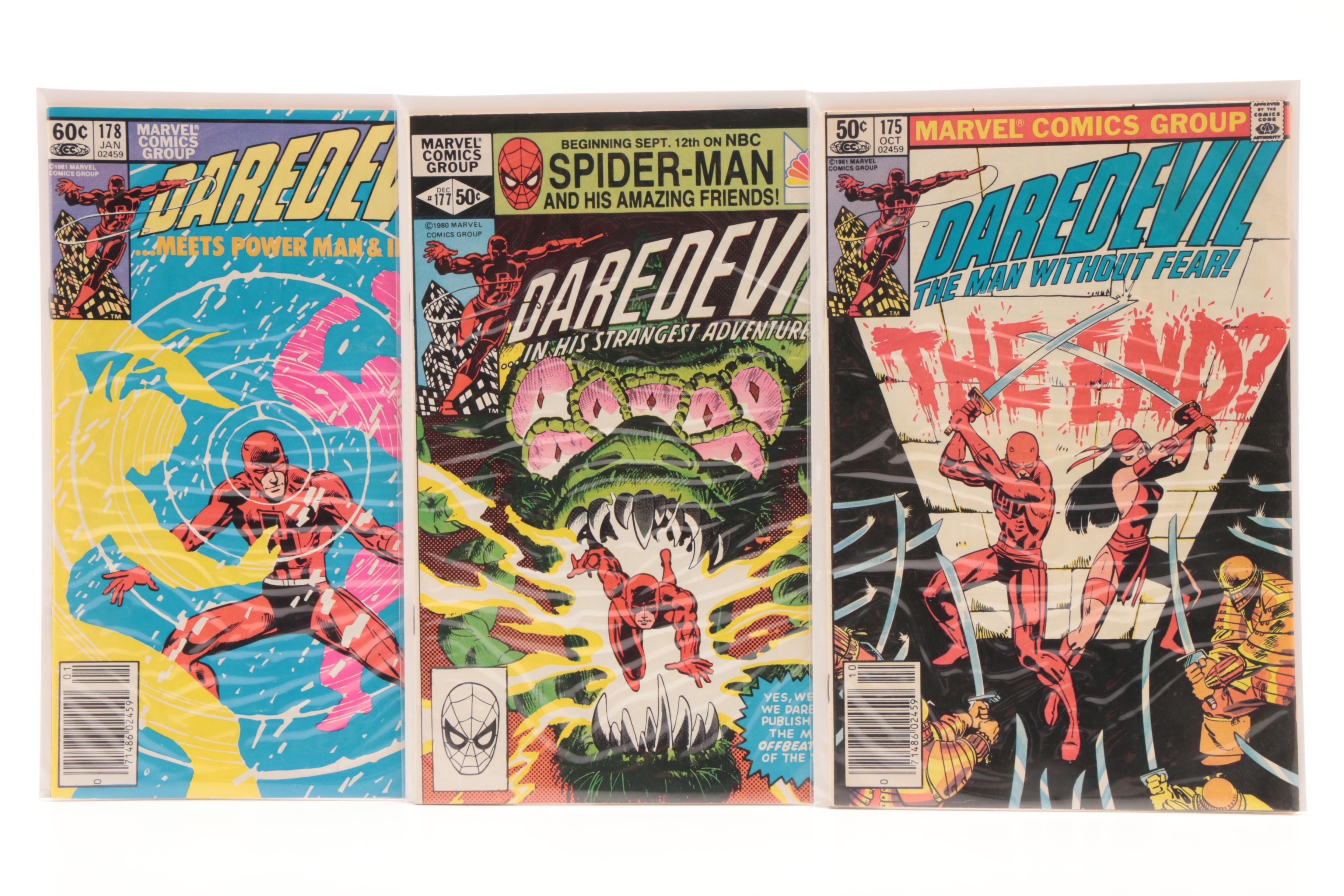 Silver and Bronze Age Marvel "Daredevil" Comic Books