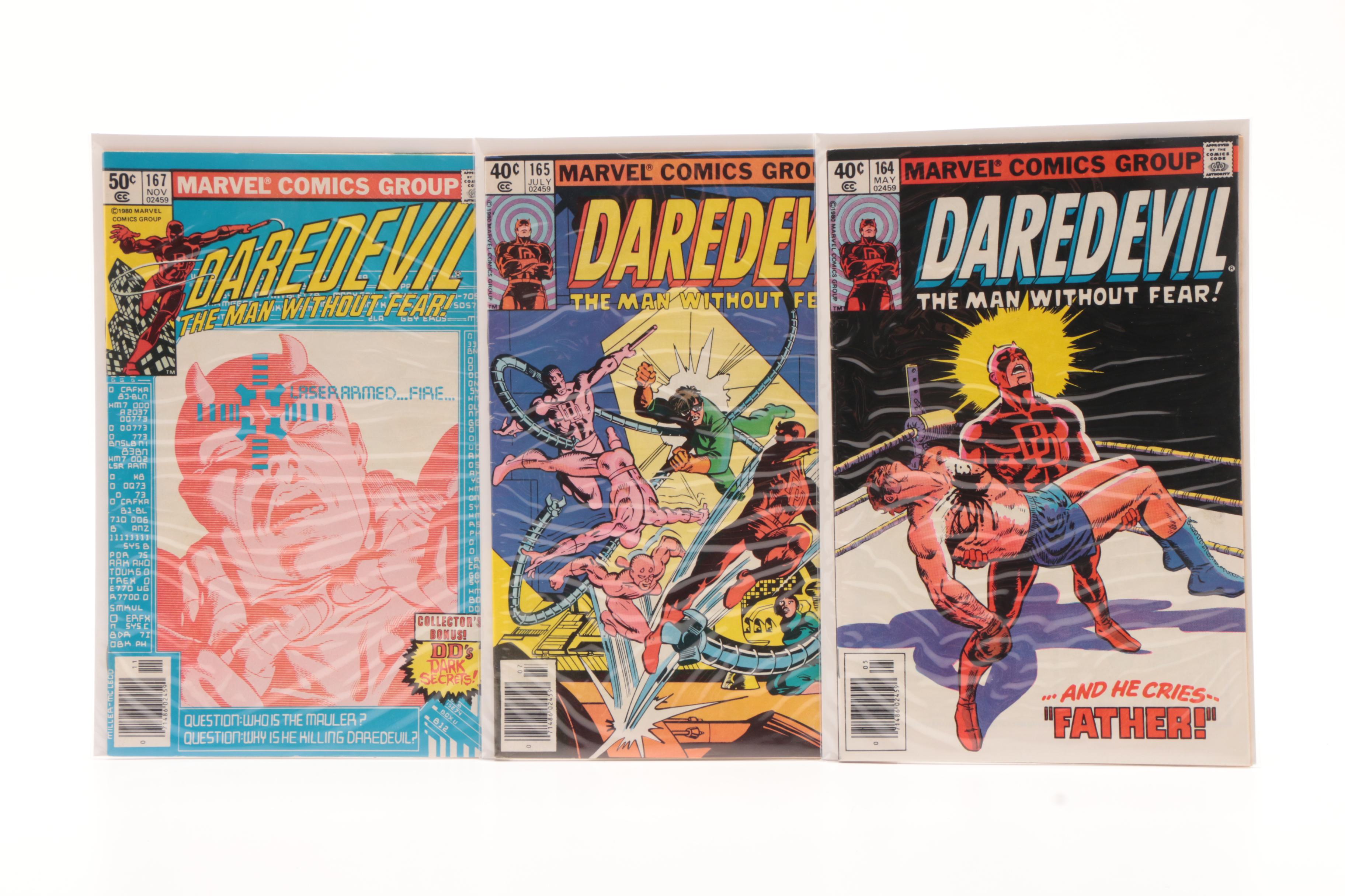 Silver and Bronze Age Marvel "Daredevil" Comic Books