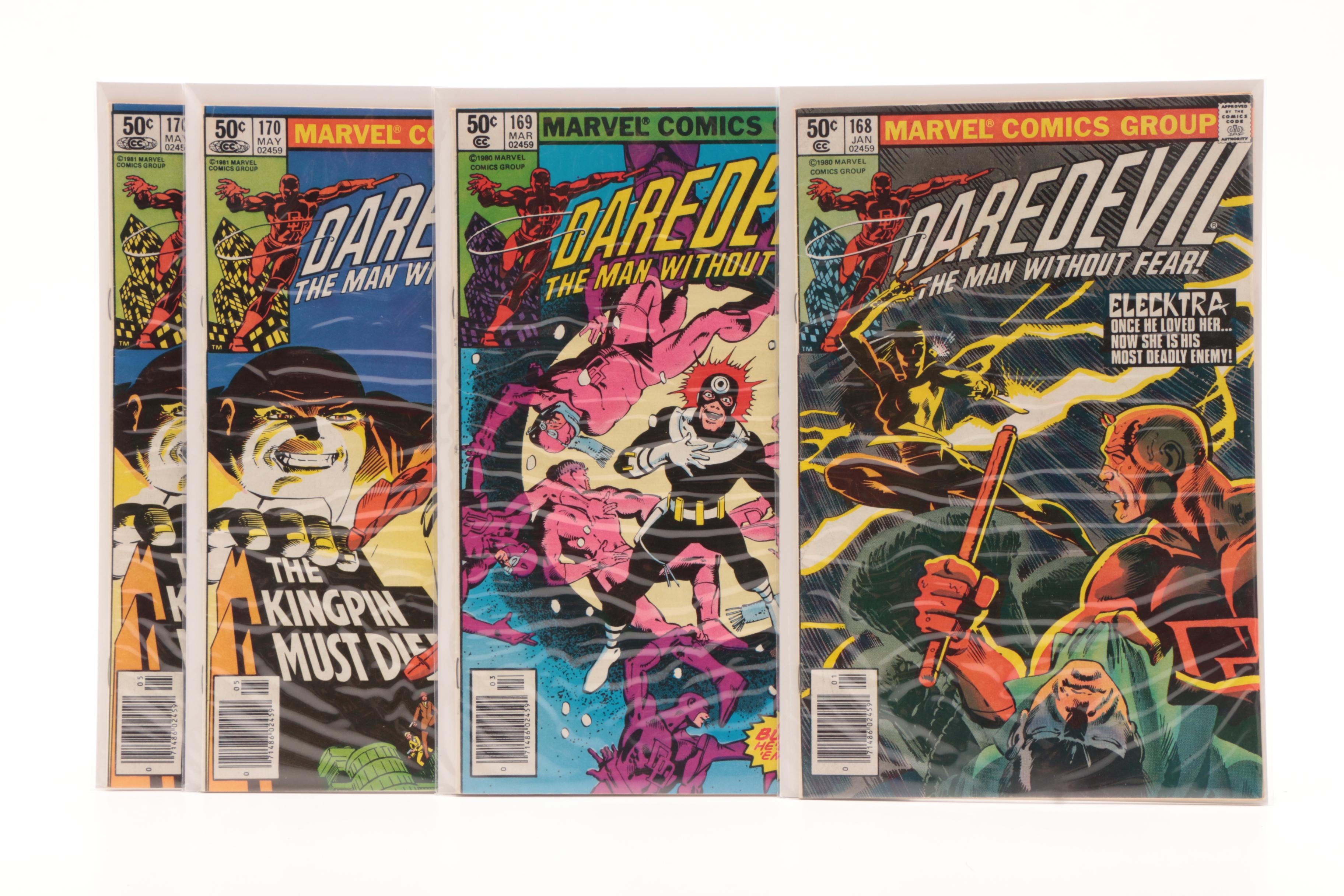 Silver and Bronze Age Marvel "Daredevil" Comic Books