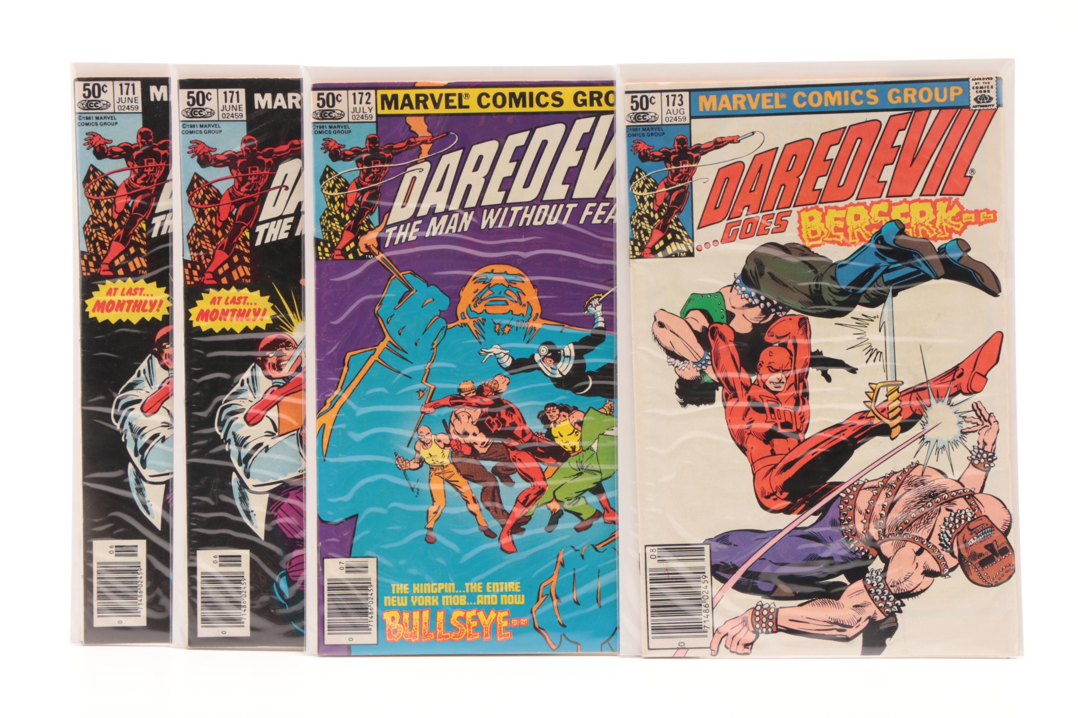Silver and Bronze Age Marvel "Daredevil" Comic Books