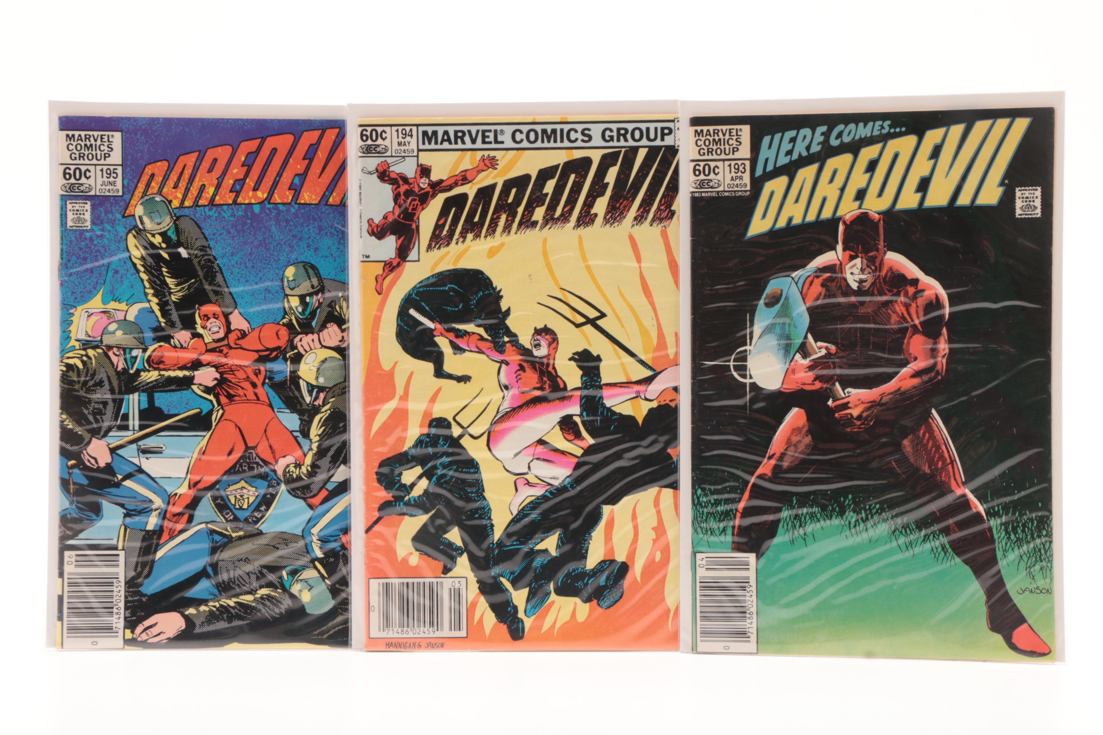 Silver and Bronze Age Marvel "Daredevil" Comic Books