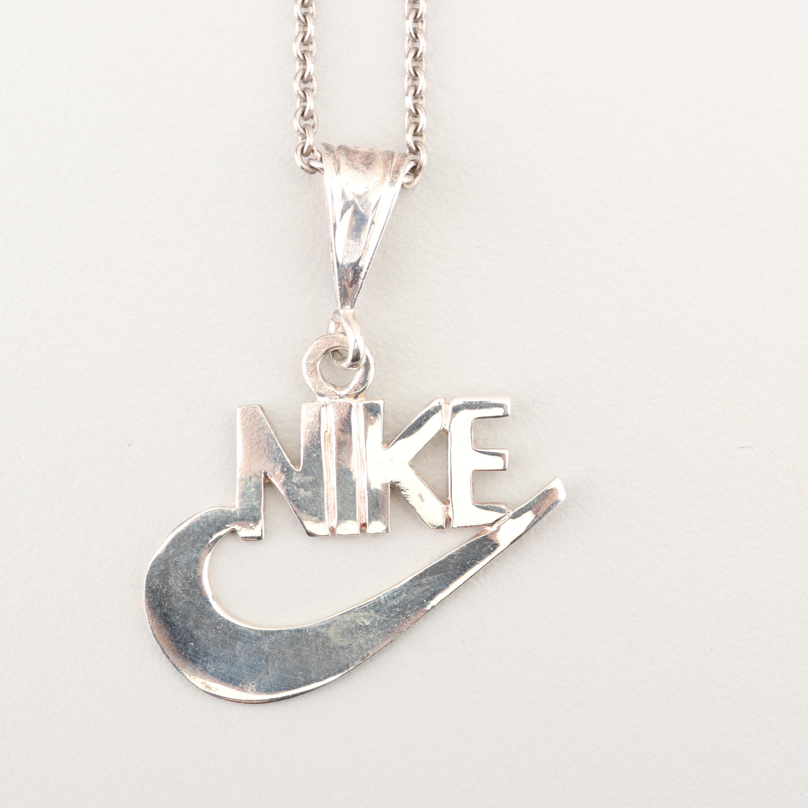 James Avery Sterling Silver Chain with Nike Pendant