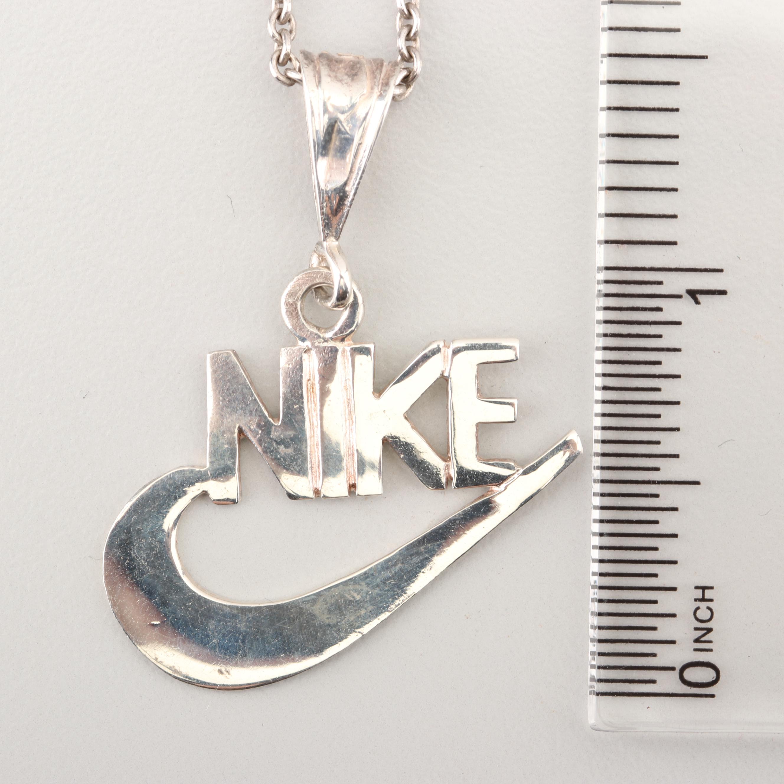 James Avery Sterling Silver Chain with Nike Pendant